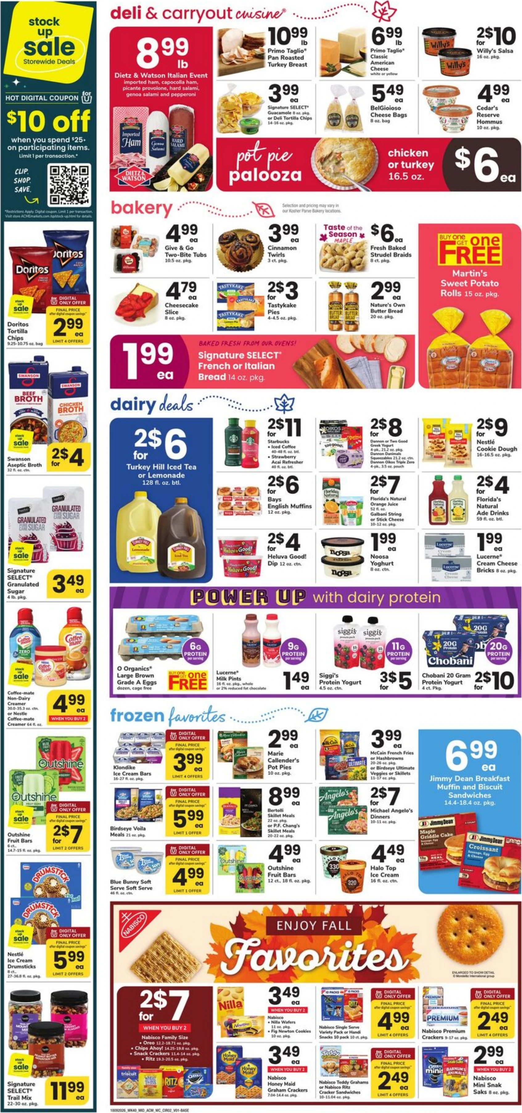 Acme Markets Page 2 of 4, weekly ad for Oct 9 - Oct 15, 2026