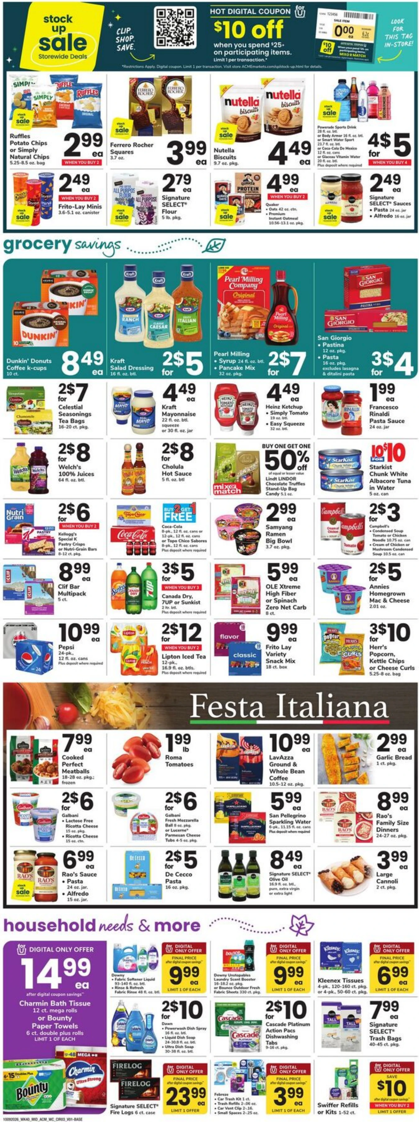 Acme Markets Page 3 of 4, weekly ad for Oct 9 - Oct 15, 2026