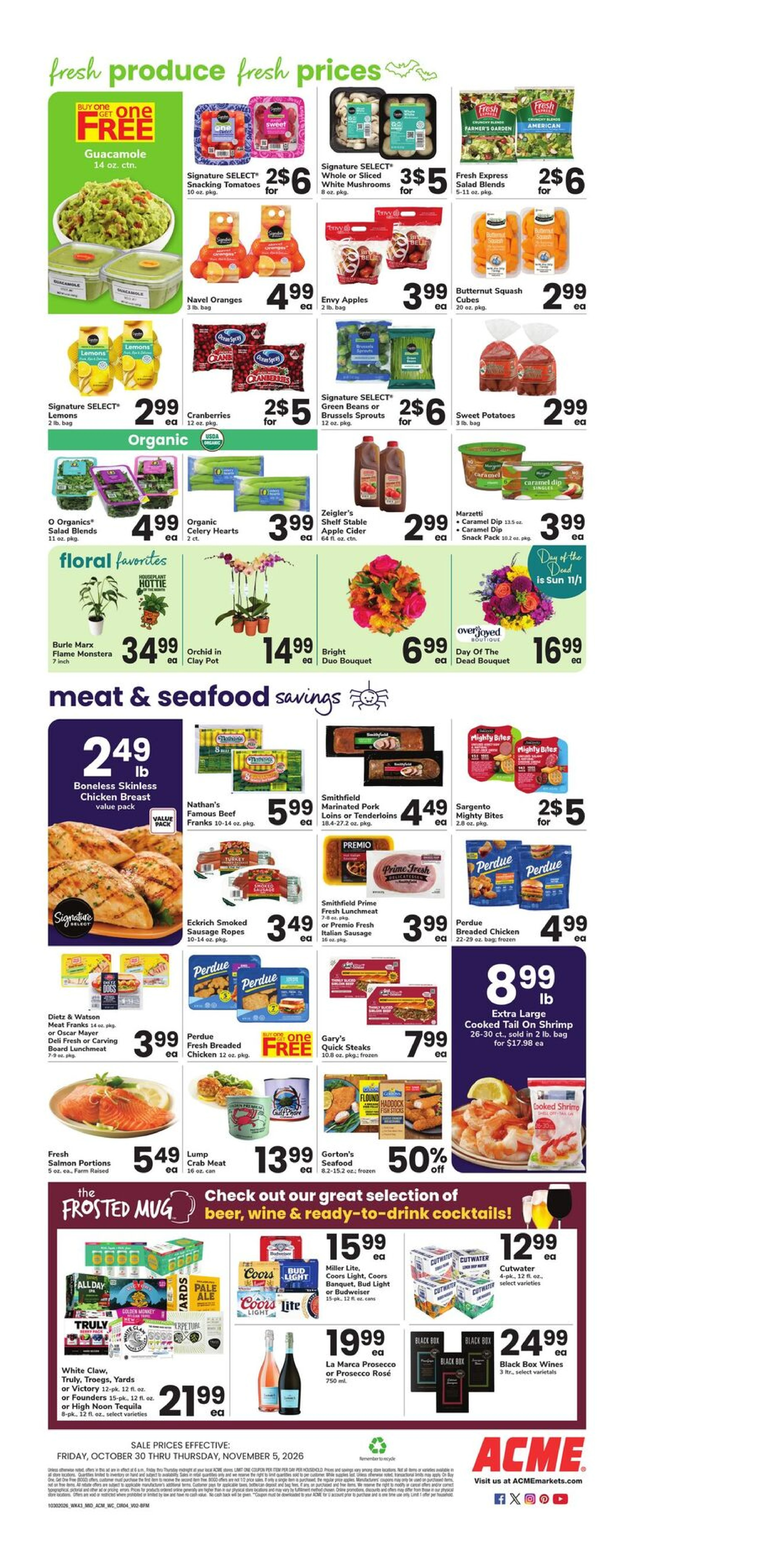 Acme Markets Page 7 of 7, weekly ad for Oct 30 - Nov 5, 2026