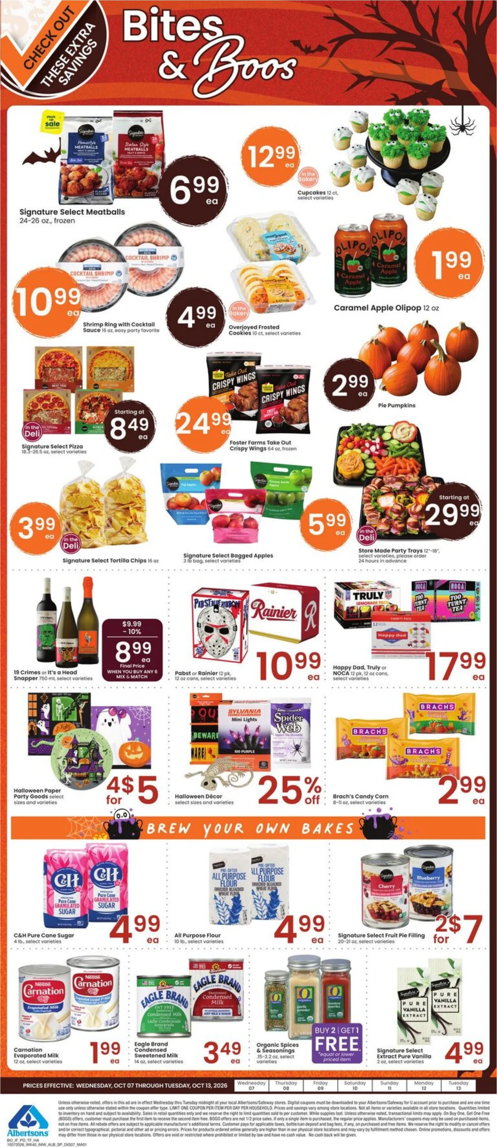Albertsons Page 8 of 8, weekly ad for Oct 7 - Oct 13, 2026