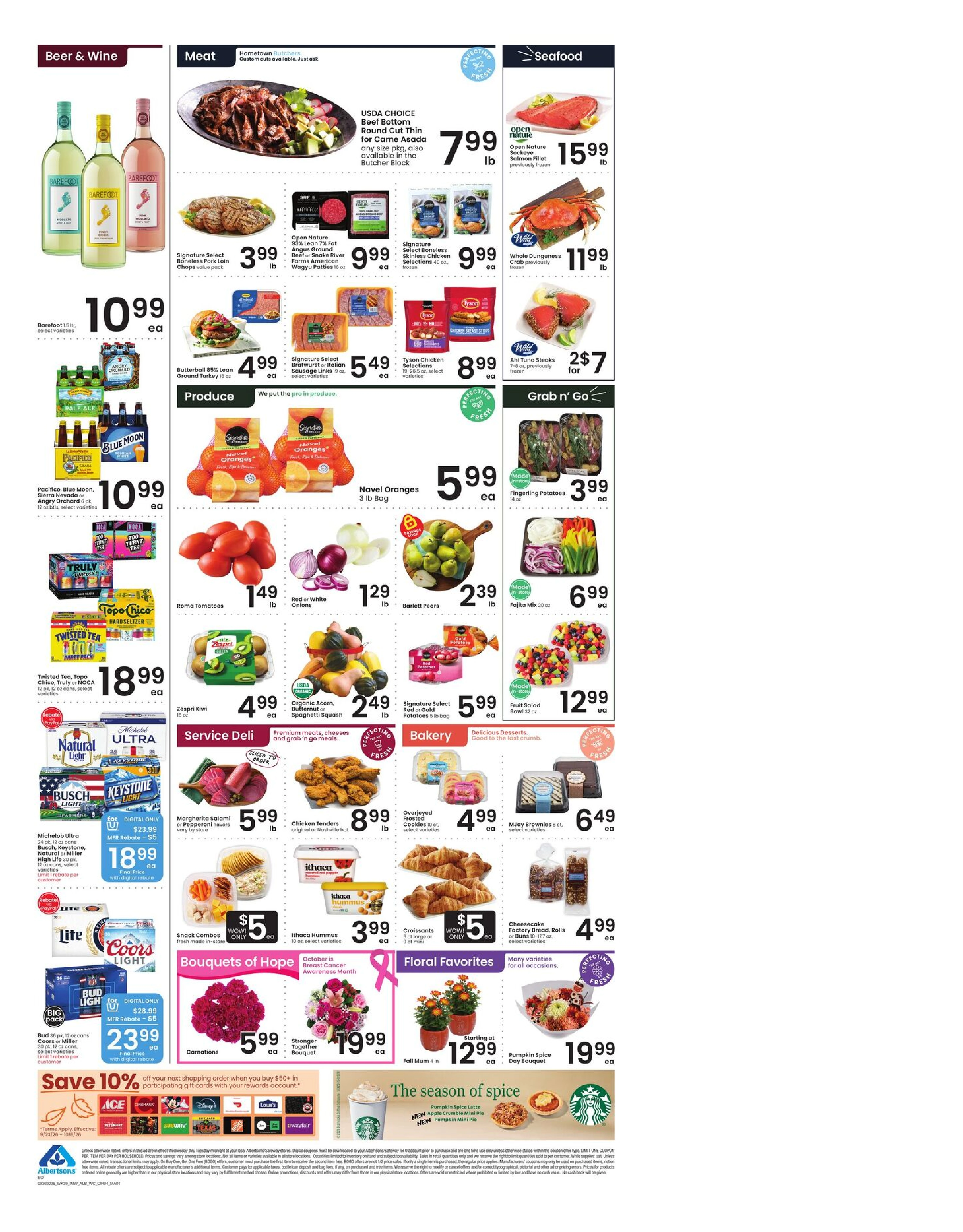 Albertsons Page 5 of 9, weekly ad for Sep 30 - Oct 6, 2026