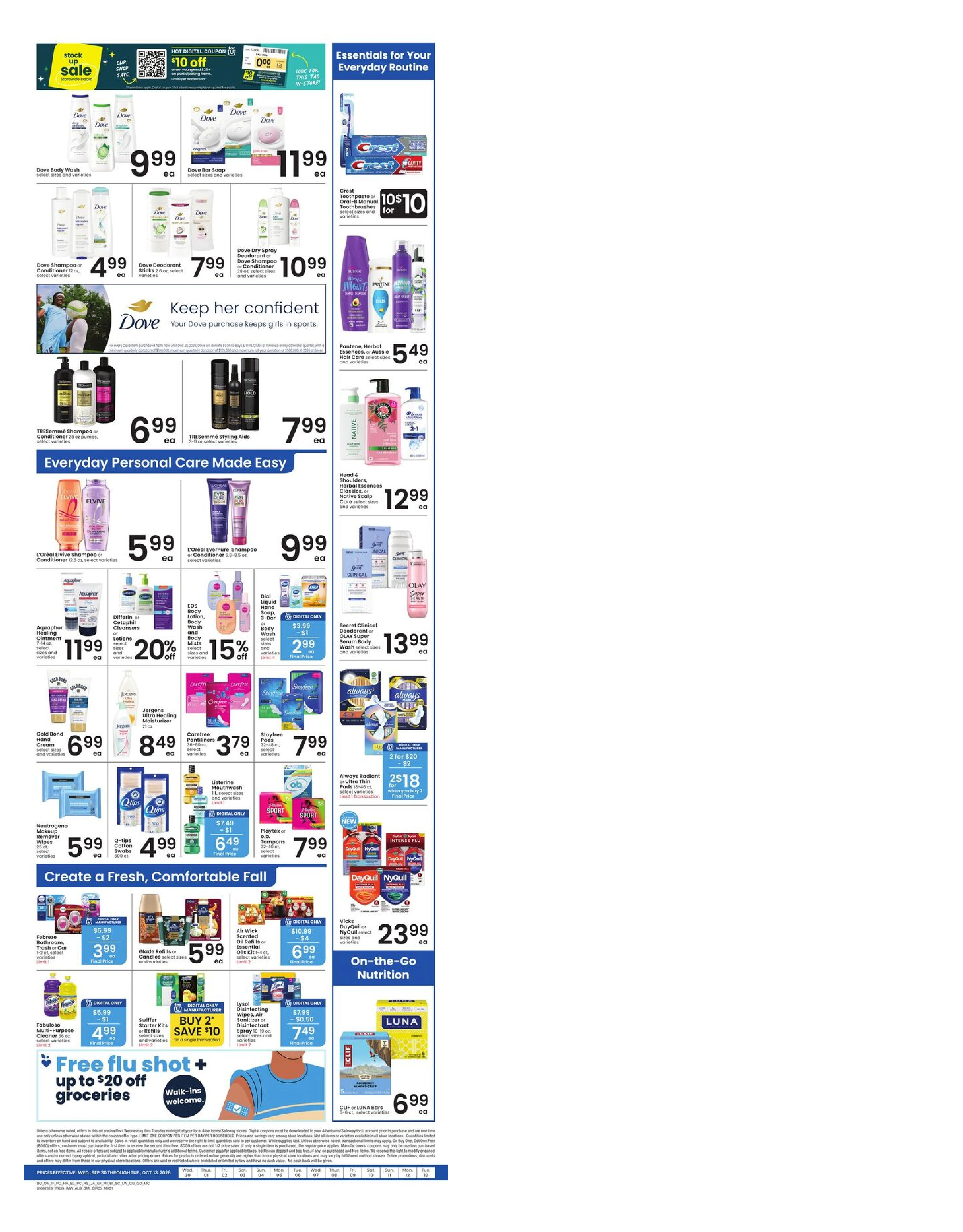 Albertsons Page 6 of 9, weekly ad for Sep 30 - Oct 6, 2026