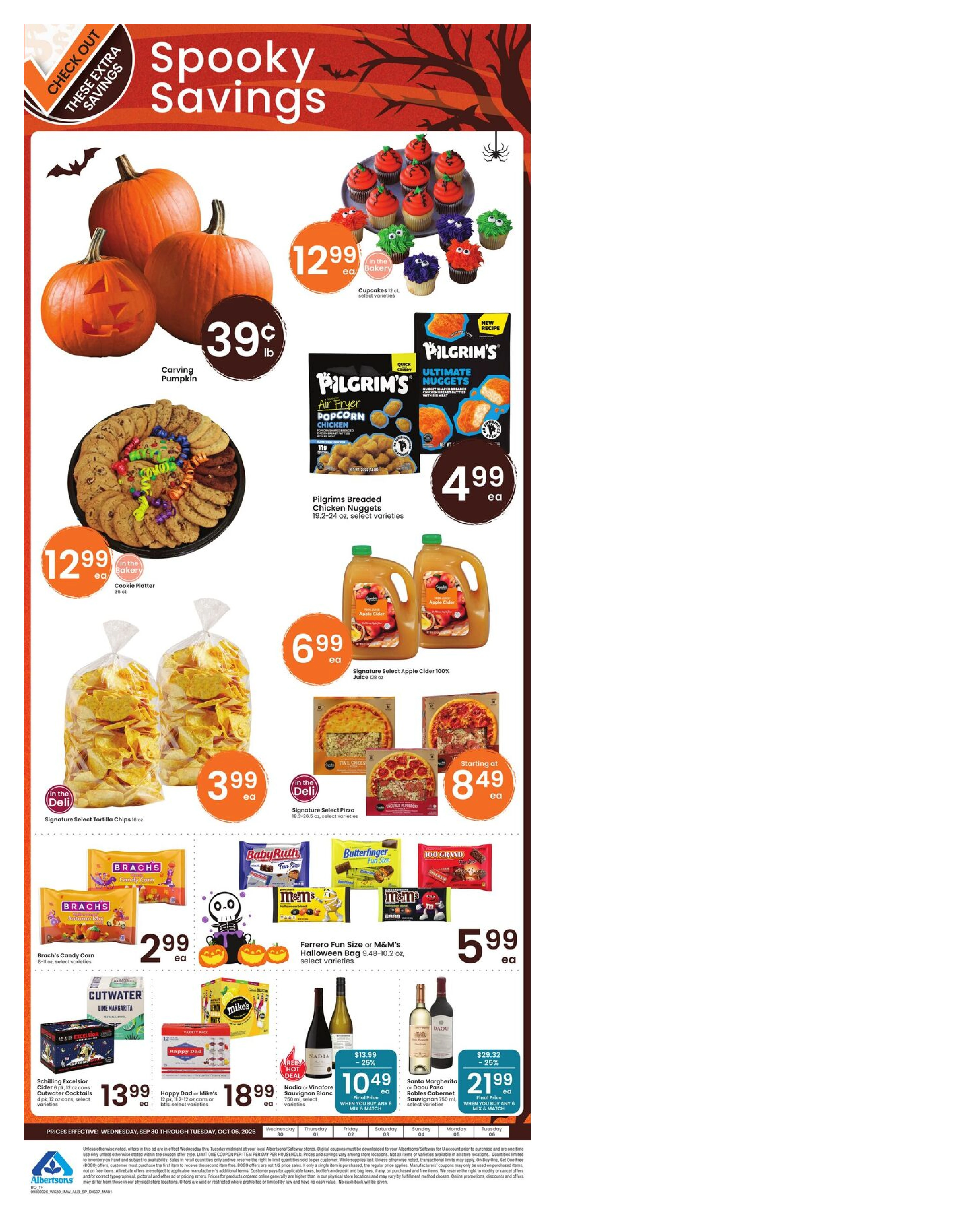 Albertsons Page 8 of 9, weekly ad for Sep 30 - Oct 6, 2026