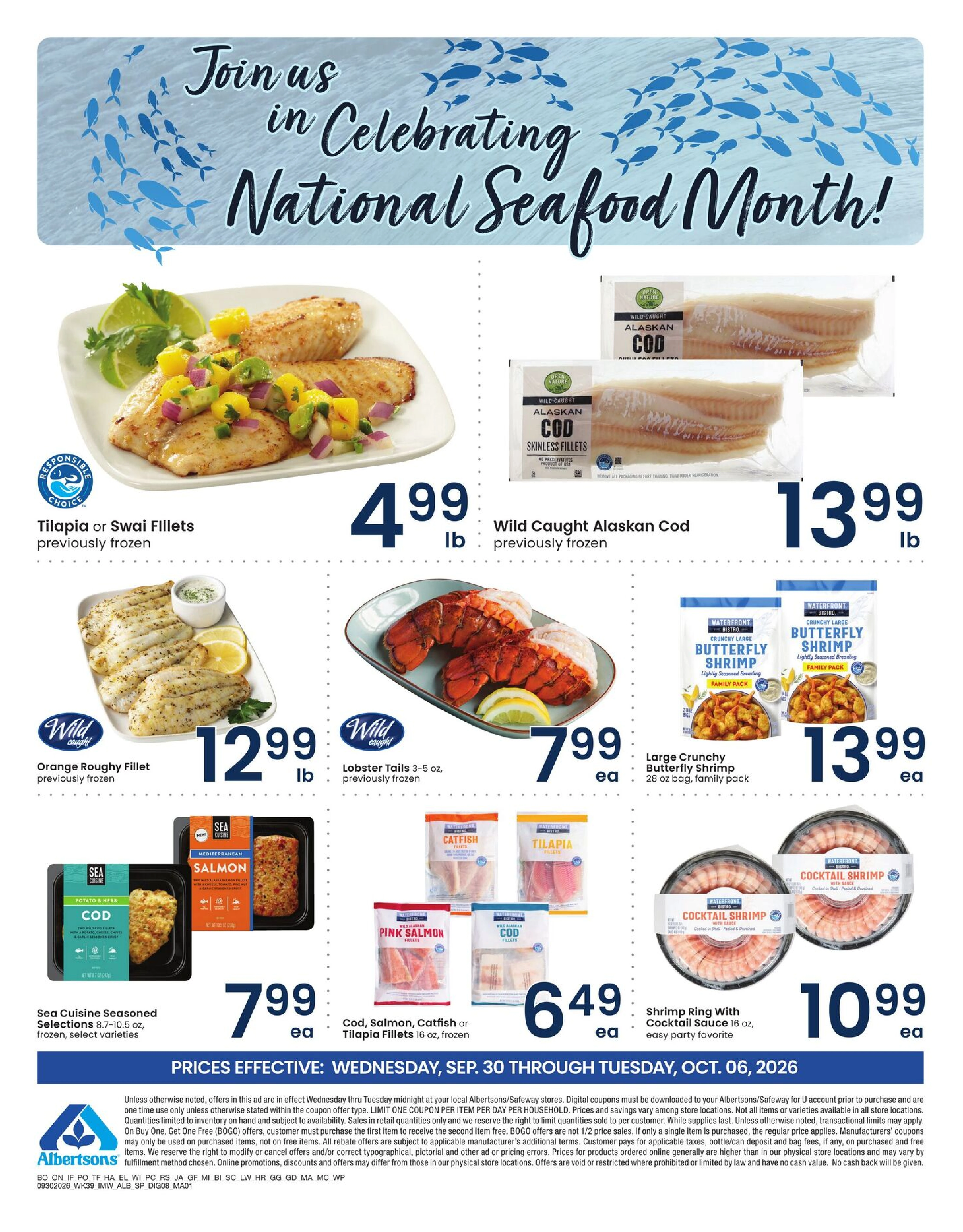 Albertsons Page 9 of 9, weekly ad for Sep 30 - Oct 6, 2026