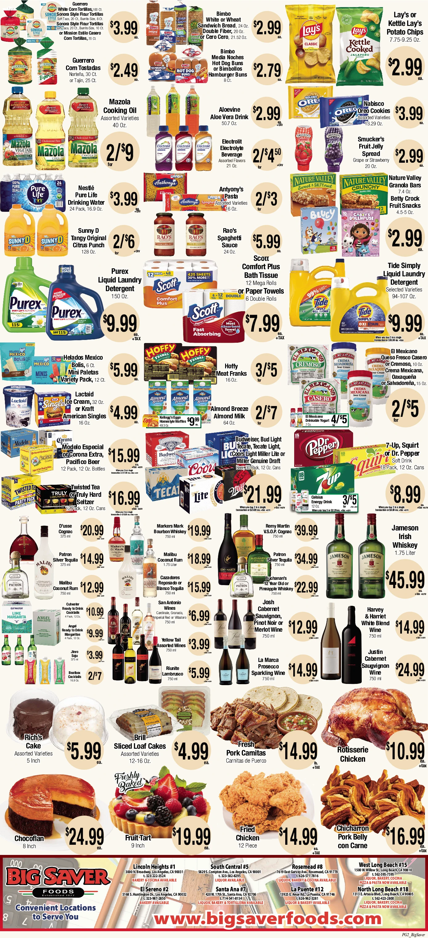 Big Saver Foods Page 2 of 2, weekly ad for Aug 5 - Aug 11, 2026
