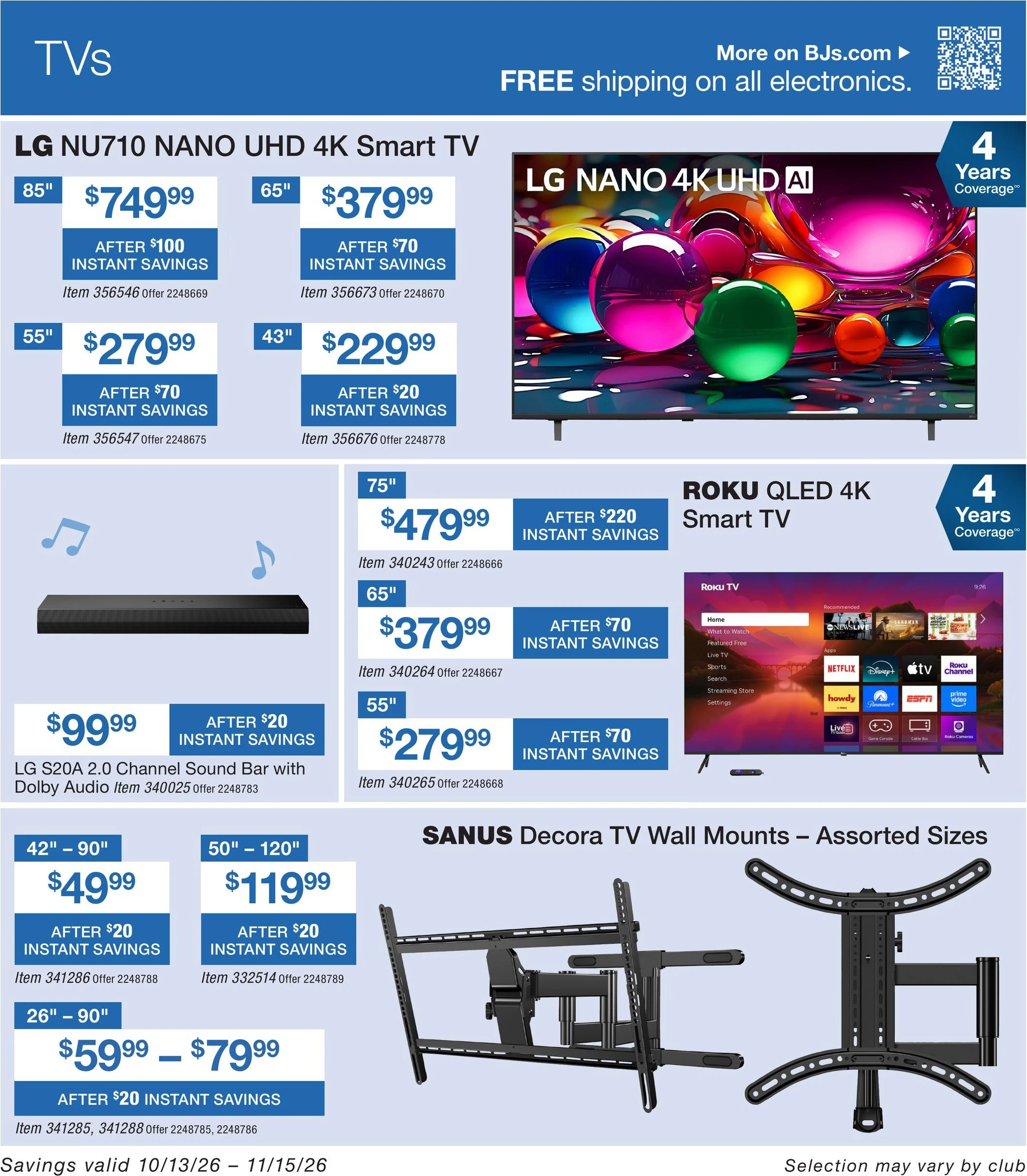 BJ's Wholesale Club Page 30 of 46, weekly ad for Oct 13 - Nov 15, 2026