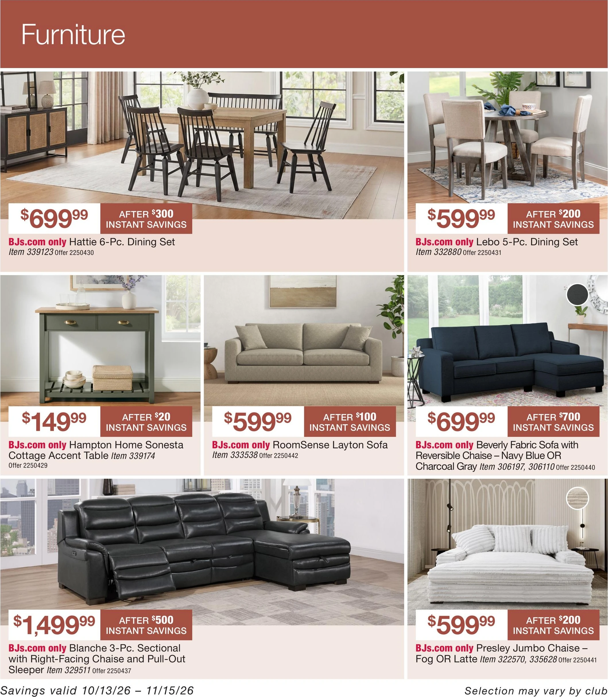BJ's Wholesale Club Page 36 of 46, weekly ad for Oct 13 - Nov 15, 2026