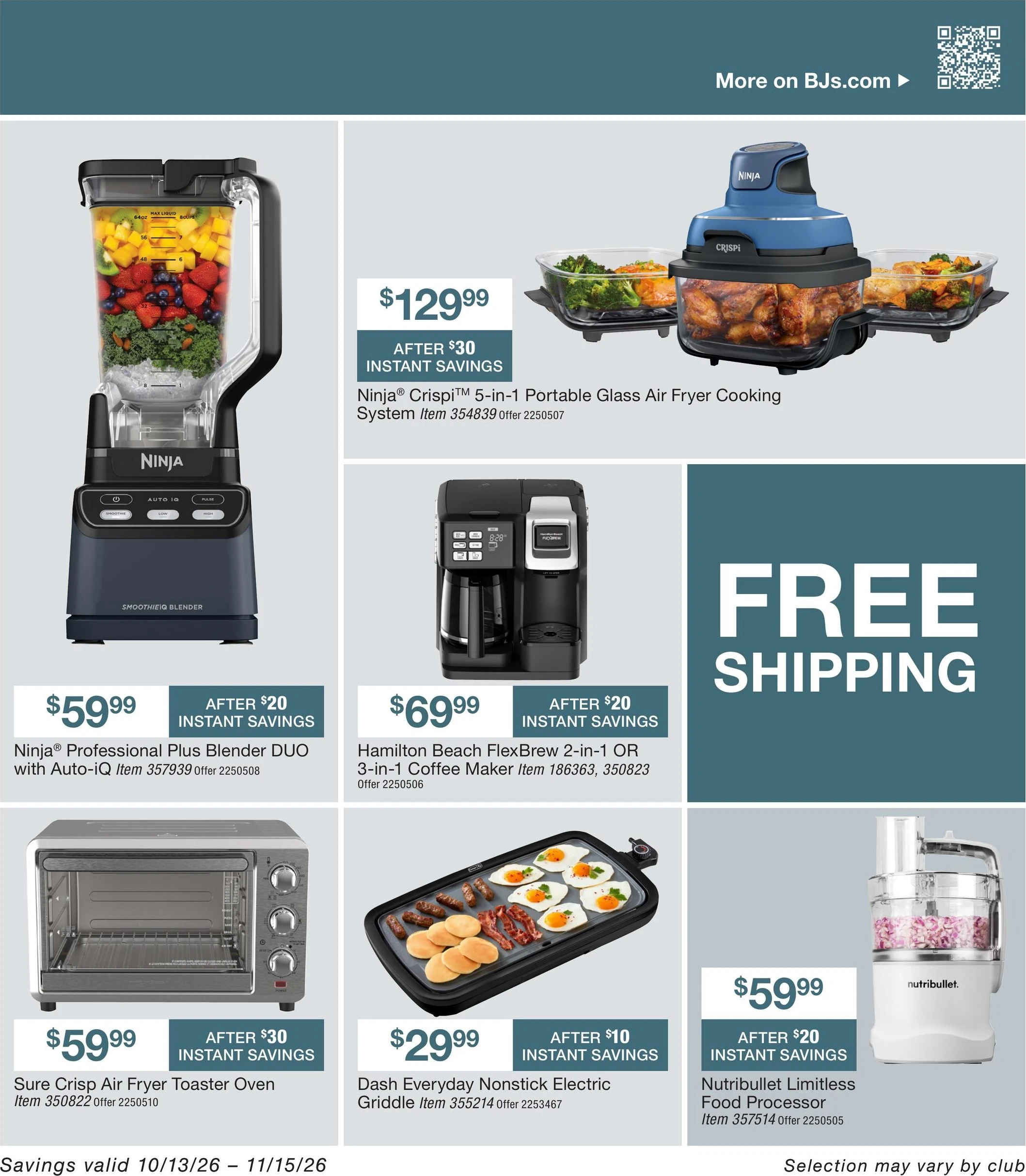 BJ's Wholesale Club Page 39 of 46, weekly ad for Oct 13 - Nov 15, 2026
