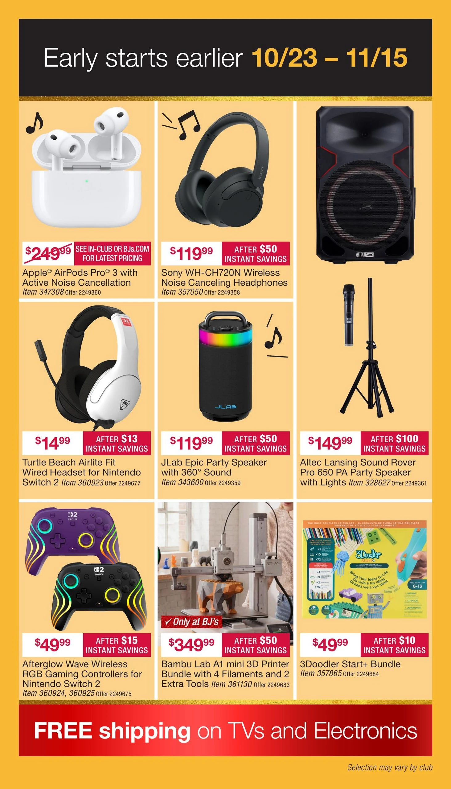 BJ's Wholesale Club Page 27 of 40, weekly ad for Oct 23 - Nov 15, 2026