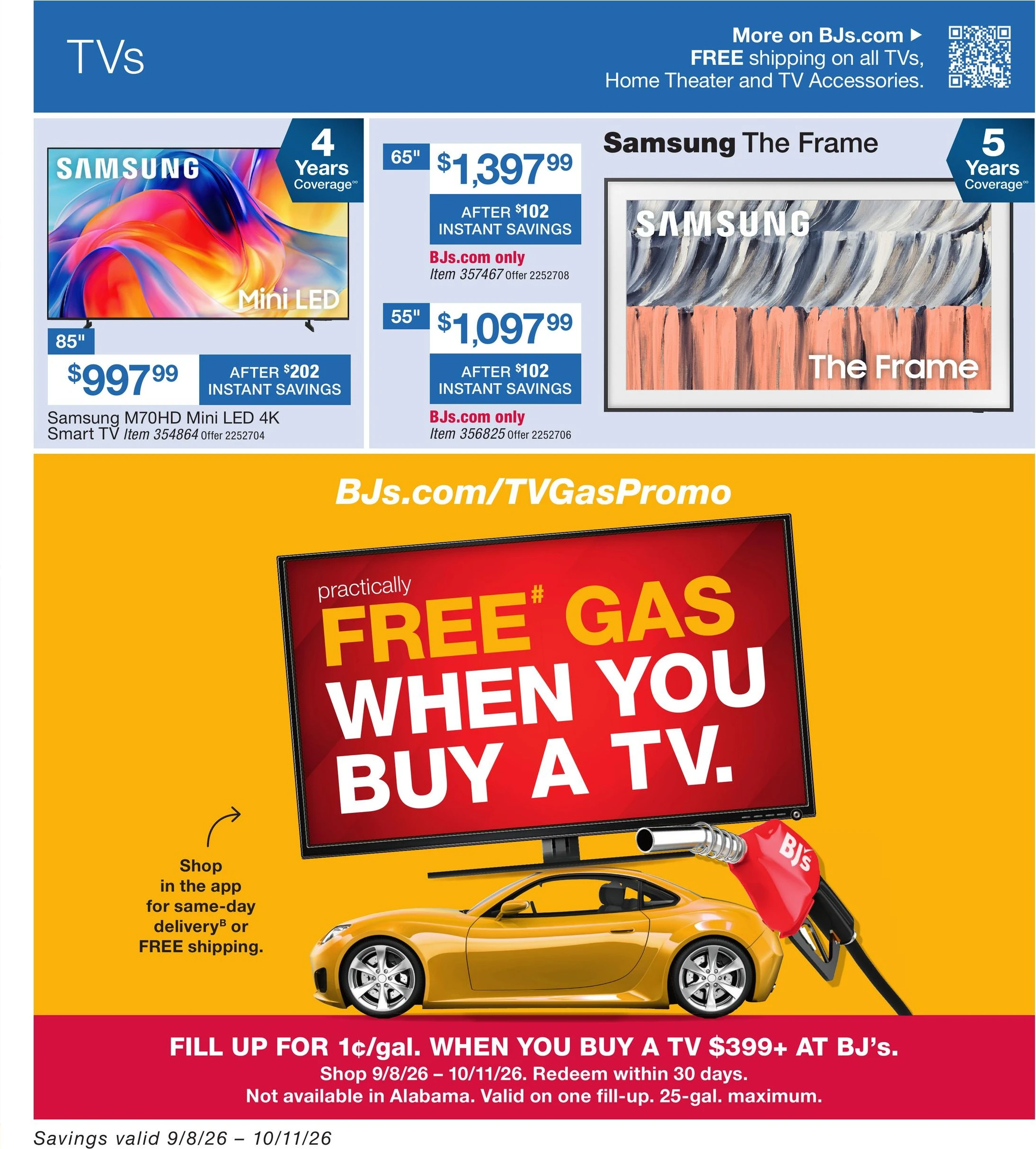 BJ's Wholesale Club Page 32 of 54, weekly ad for Sep 8 - Oct 11, 2026