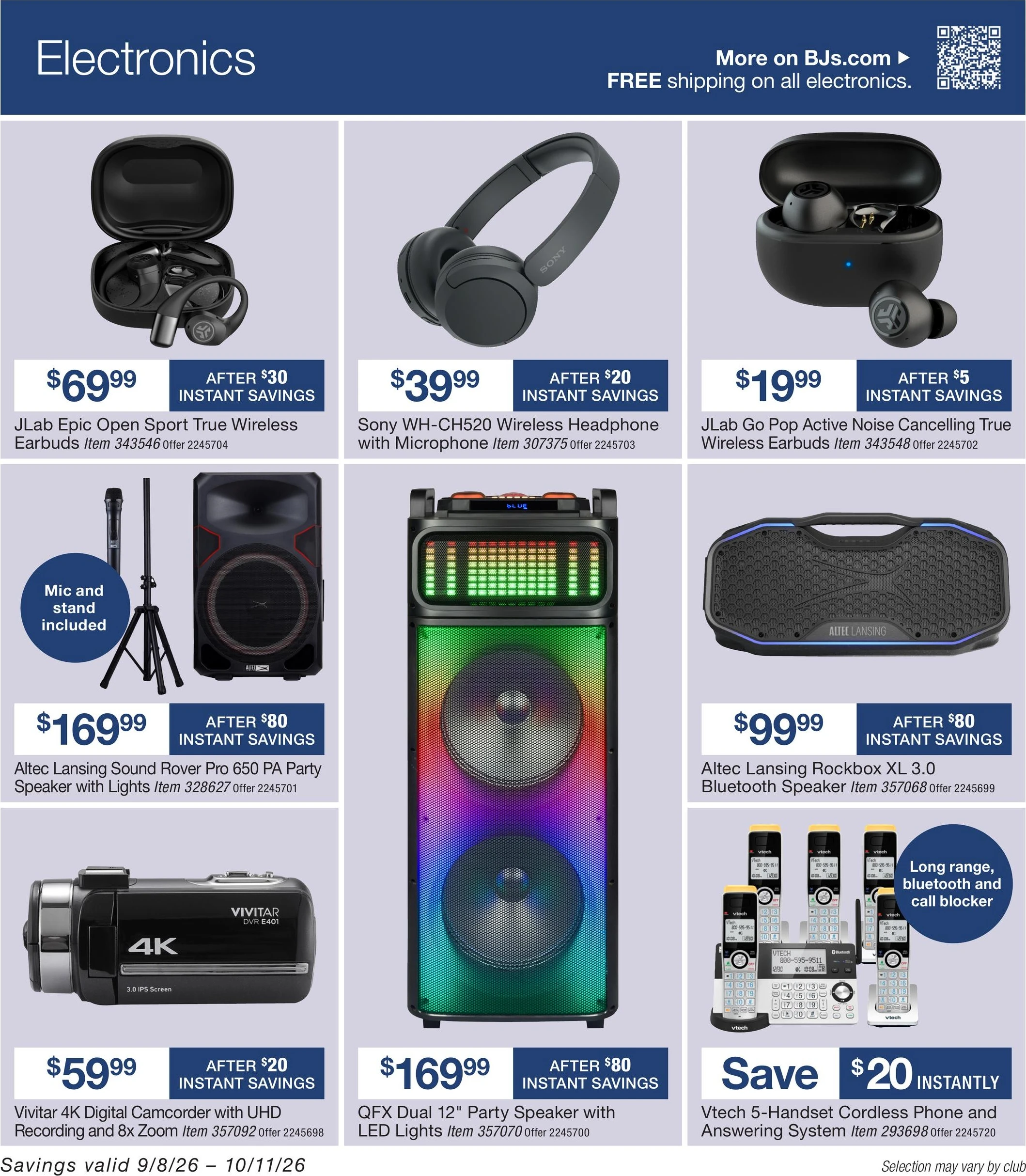 BJ's Wholesale Club Page 35 of 54, weekly ad for Sep 8 - Oct 11, 2026
