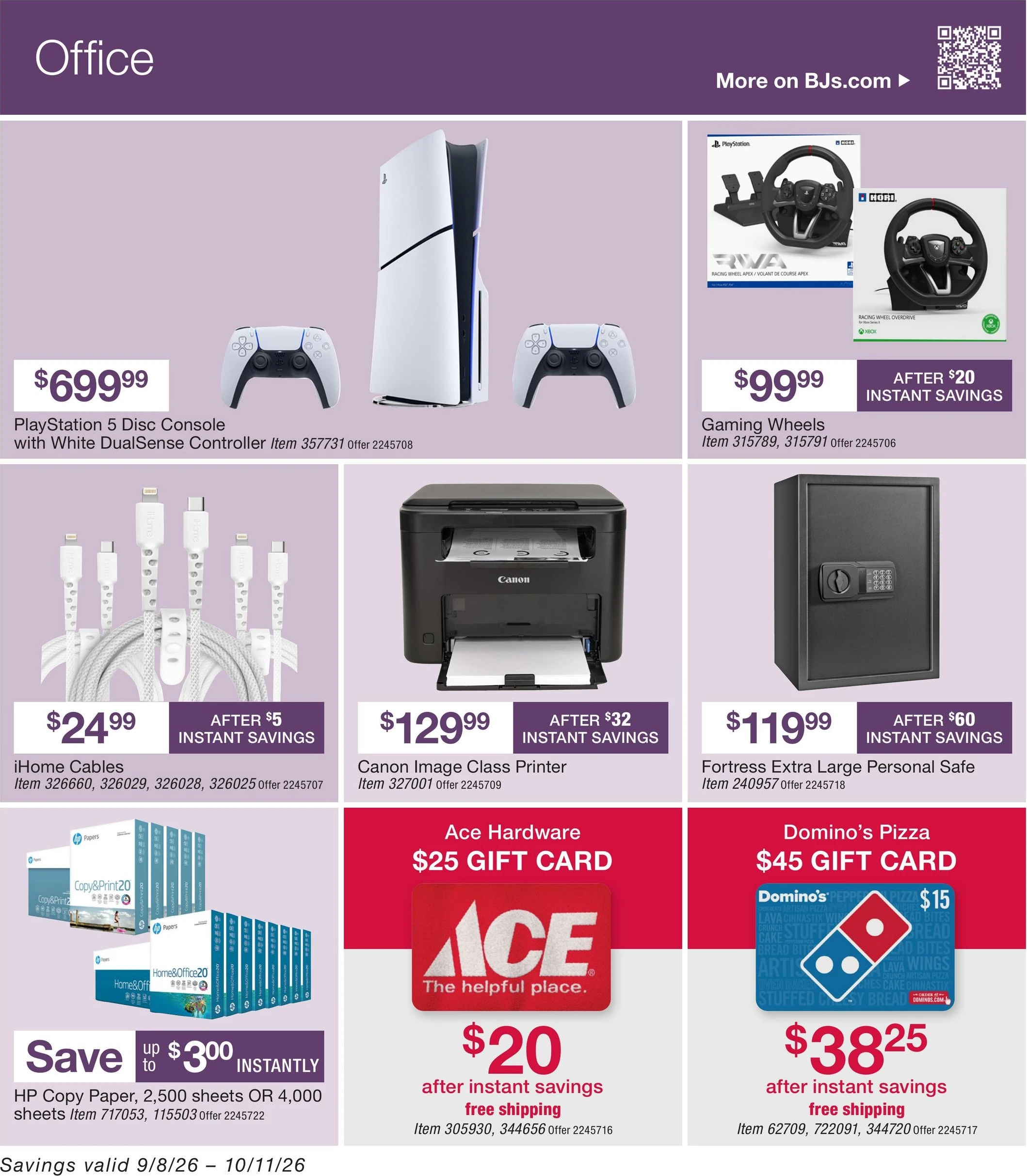 BJ's Wholesale Club Page 38 of 54, weekly ad for Sep 8 - Oct 11, 2026