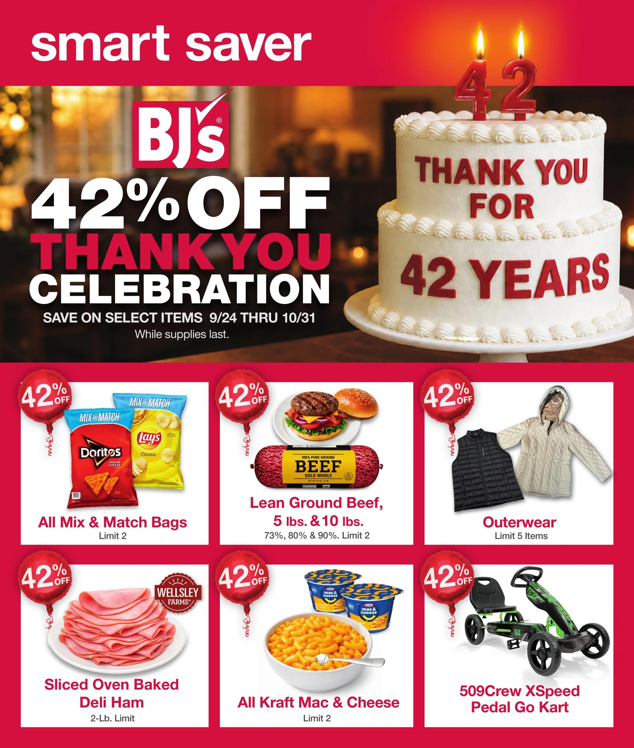 BJ's Wholesale Club Page 1 of 64, weekly ad for Sep 29 - Nov 1, 2026