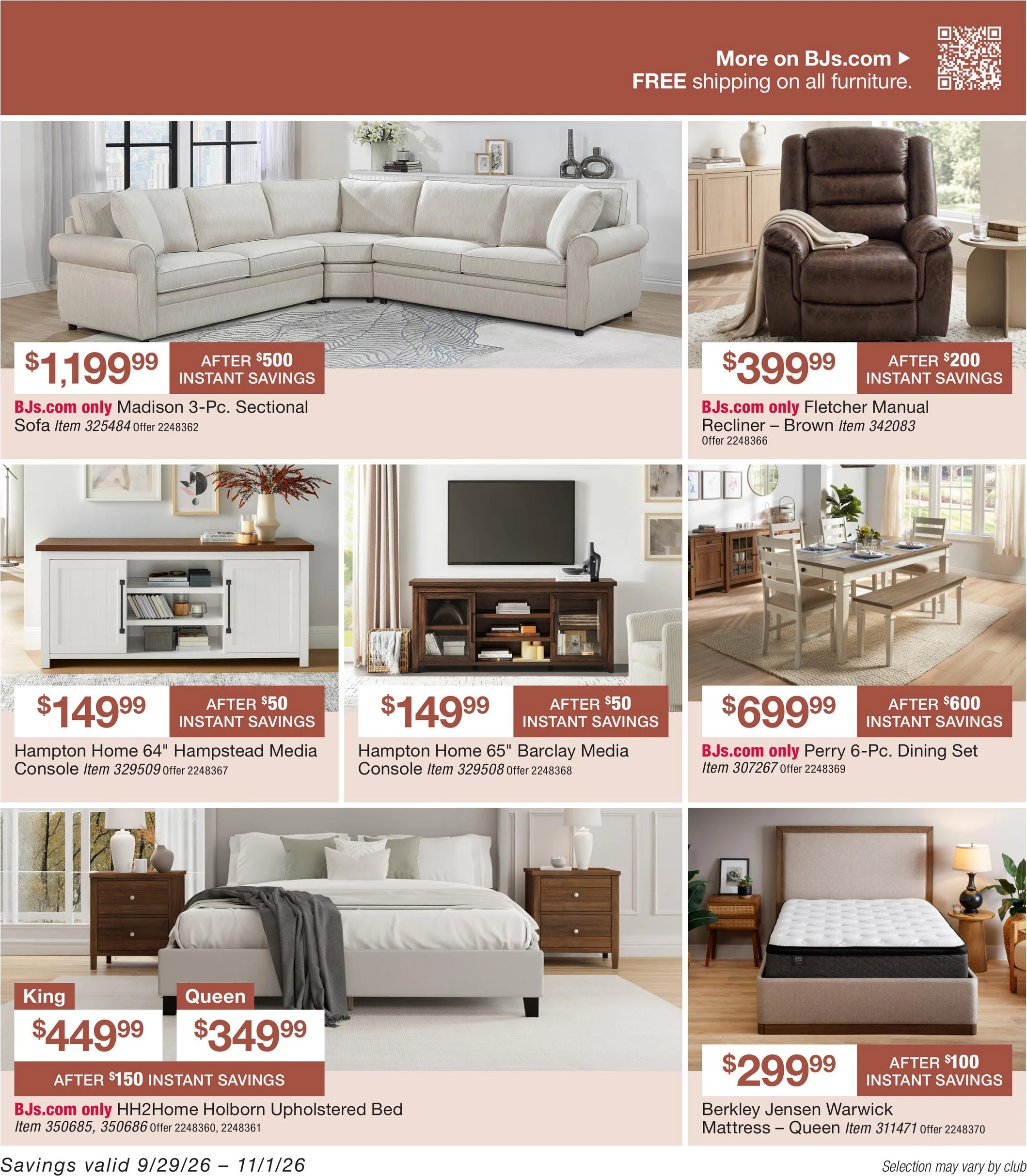 BJ's Wholesale Club Page 47 of 64, weekly ad for Sep 29 - Nov 1, 2026