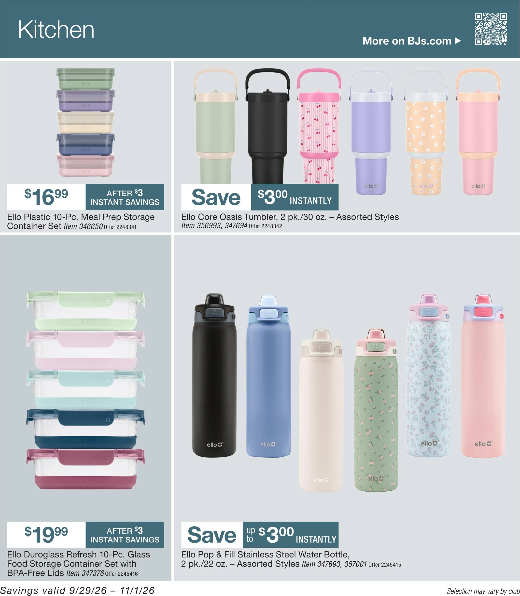 BJ's Wholesale Club Page 53 of 64, weekly ad for Sep 29 - Nov 1, 2026