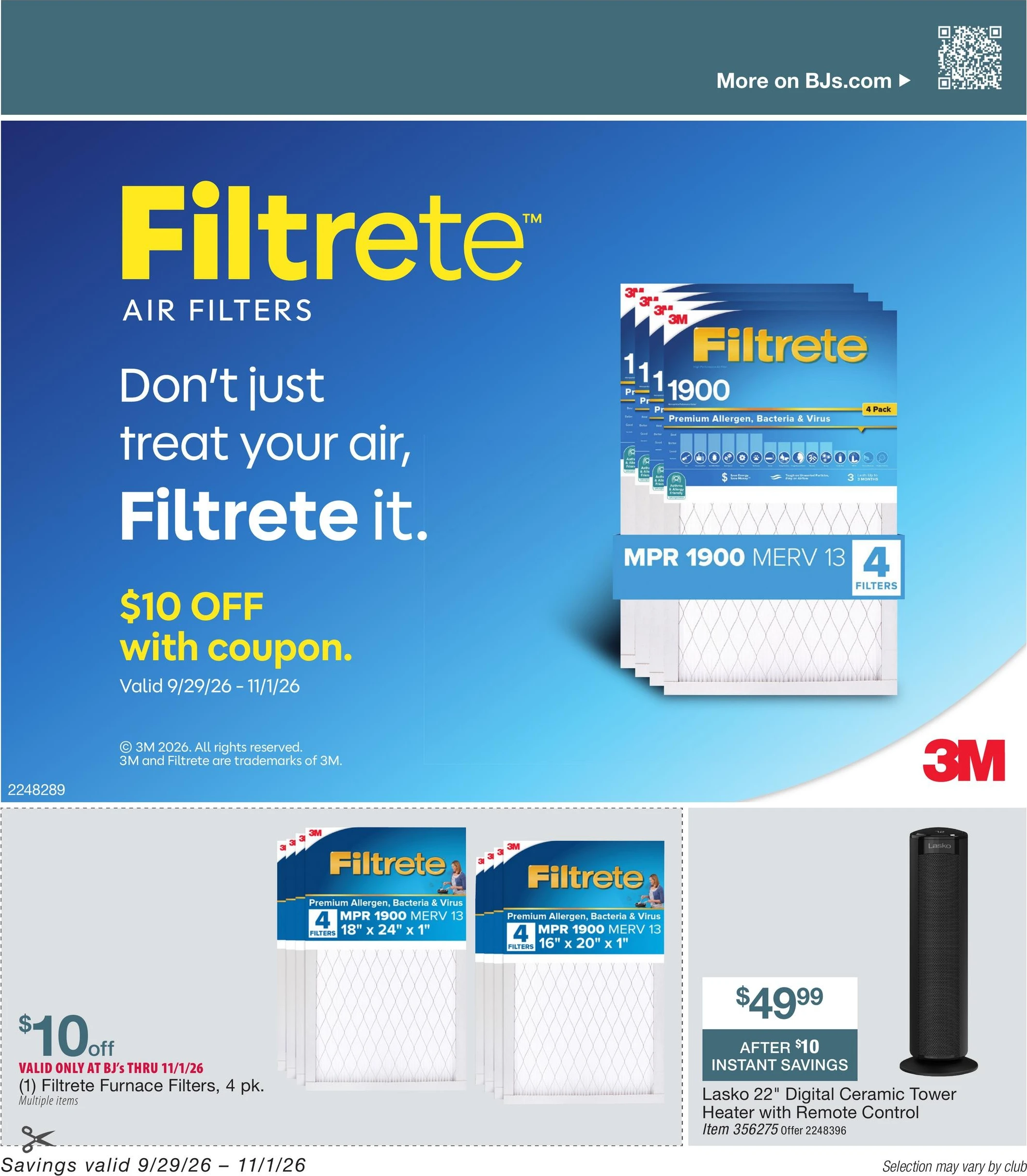 BJ's Wholesale Club Page 55 of 64, weekly ad for Sep 29 - Nov 1, 2026
