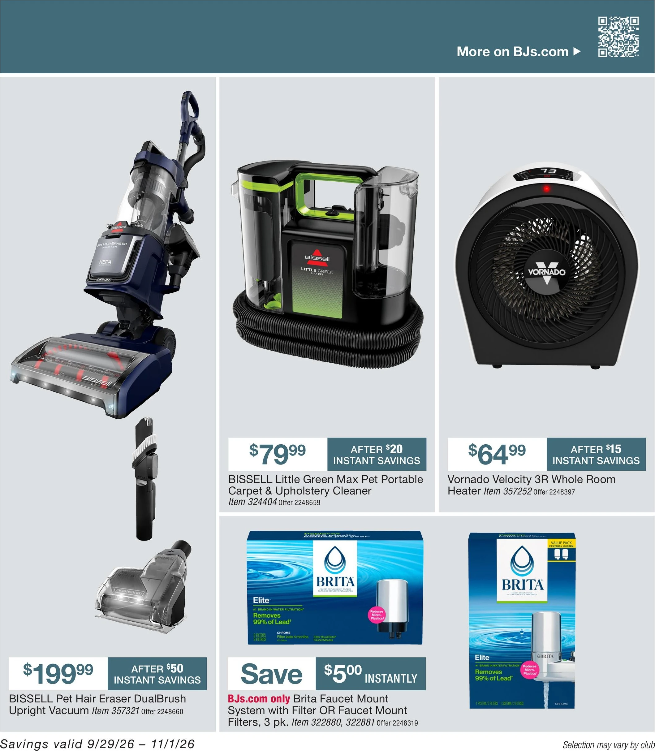 BJ's Wholesale Club Page 57 of 64, weekly ad for Sep 29 - Nov 1, 2026