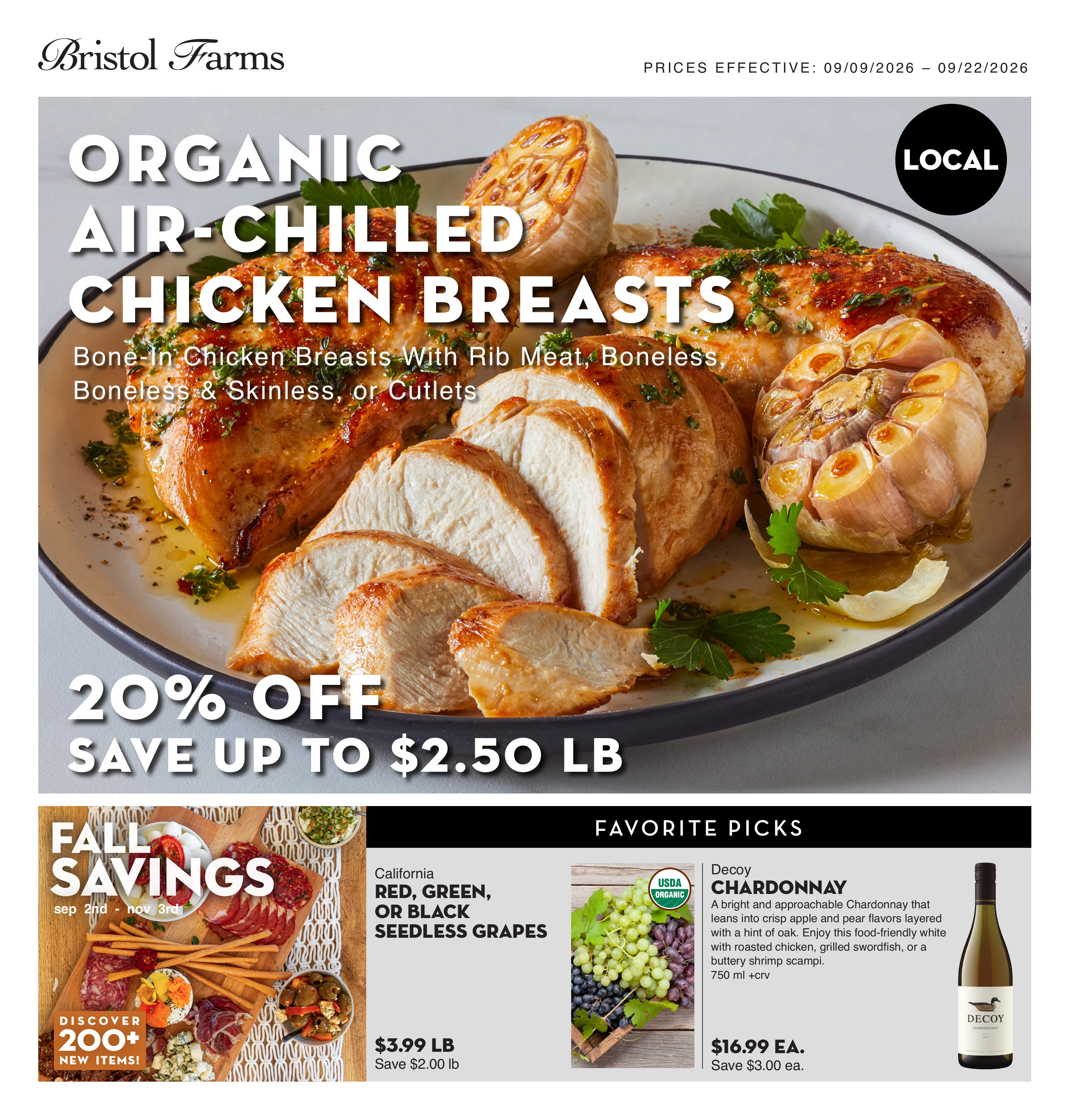 Bristol Farms weekly ad flyer, Sep09 – Sep22, 2026