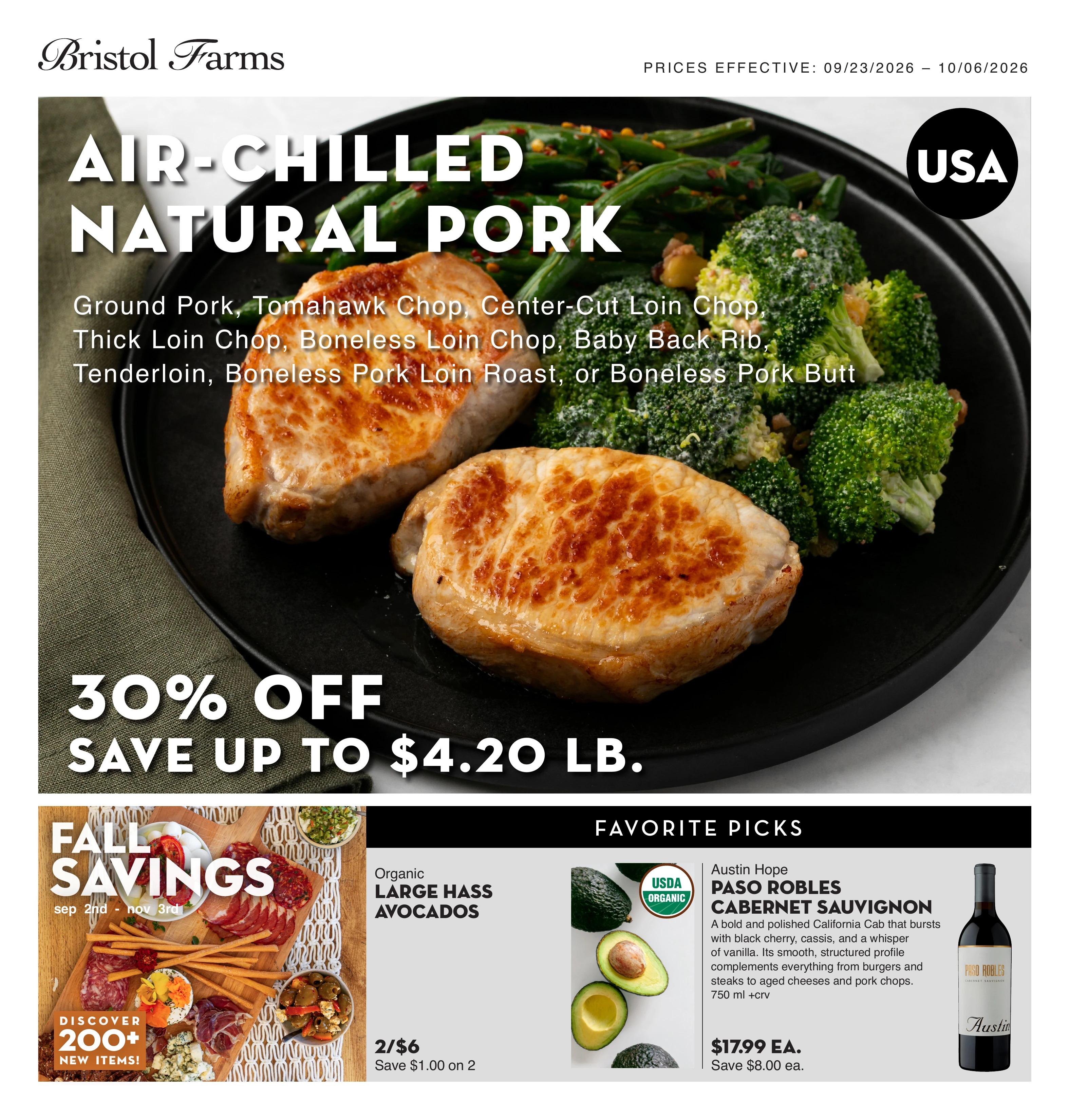 Bristol Farms weekly ad flyer, Sep23 – Oct06, 2026