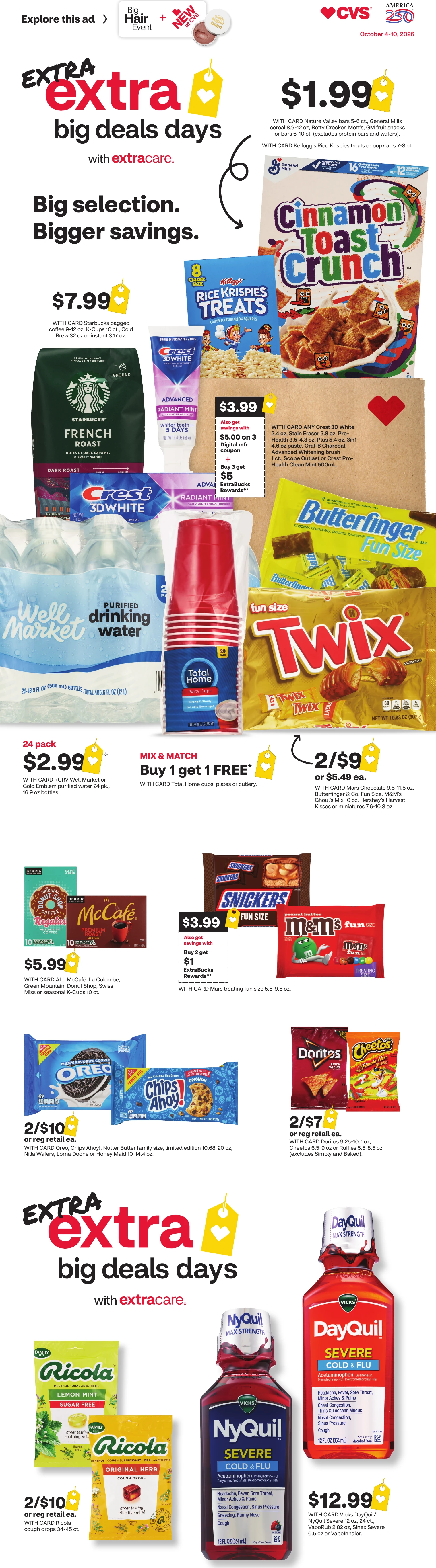 CVS Pharmacy Page 1 of 20, weekly ad for Oct 4 - Oct 10, 2026