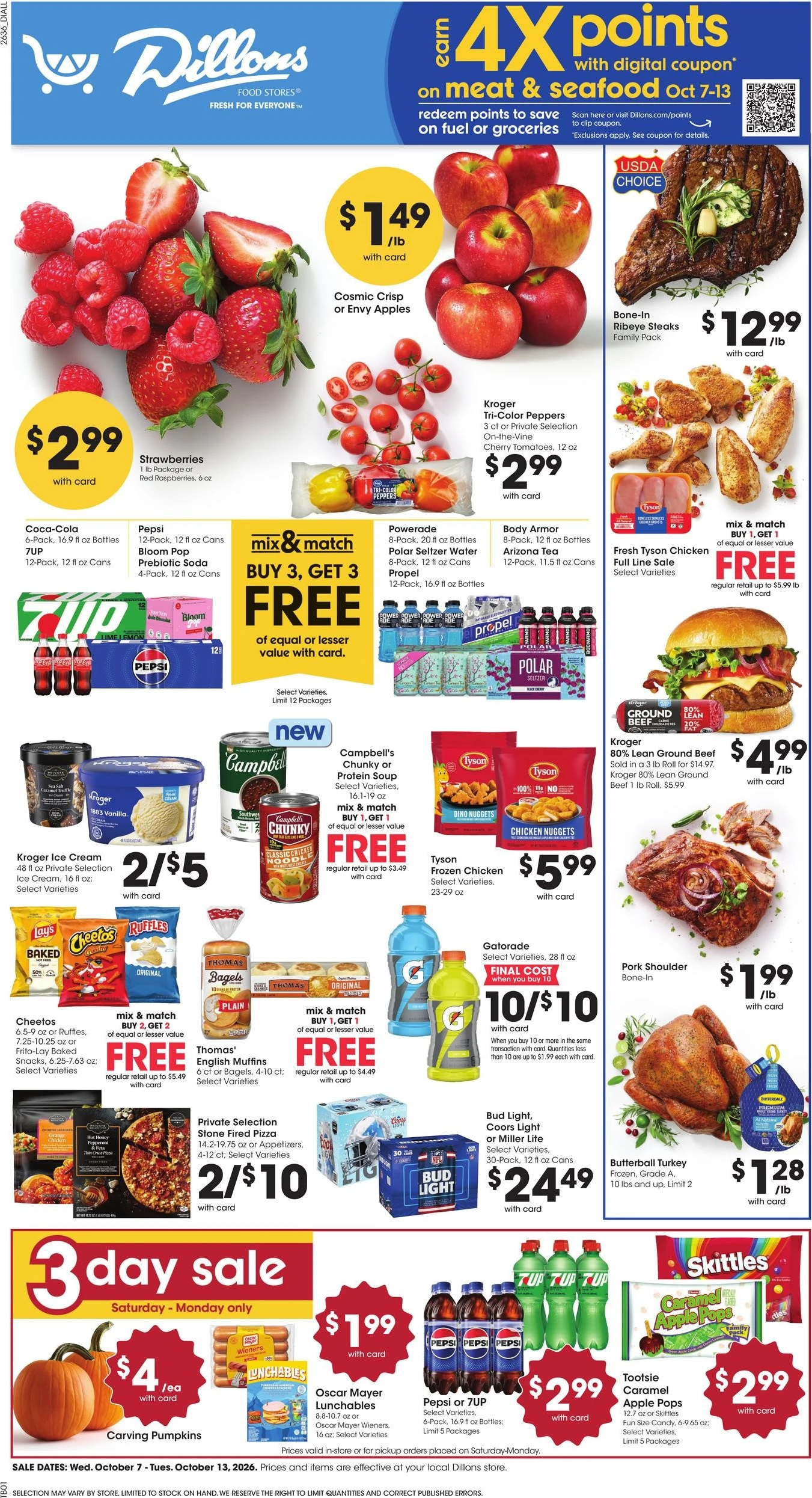 Dillons Page 1 of 14, weekly ad for Oct 7 - Oct 13, 2026