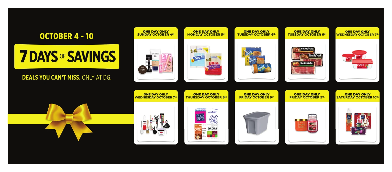 Dollar General Page 3 of 15, weekly ad for Oct 4 - Oct 10, 2026