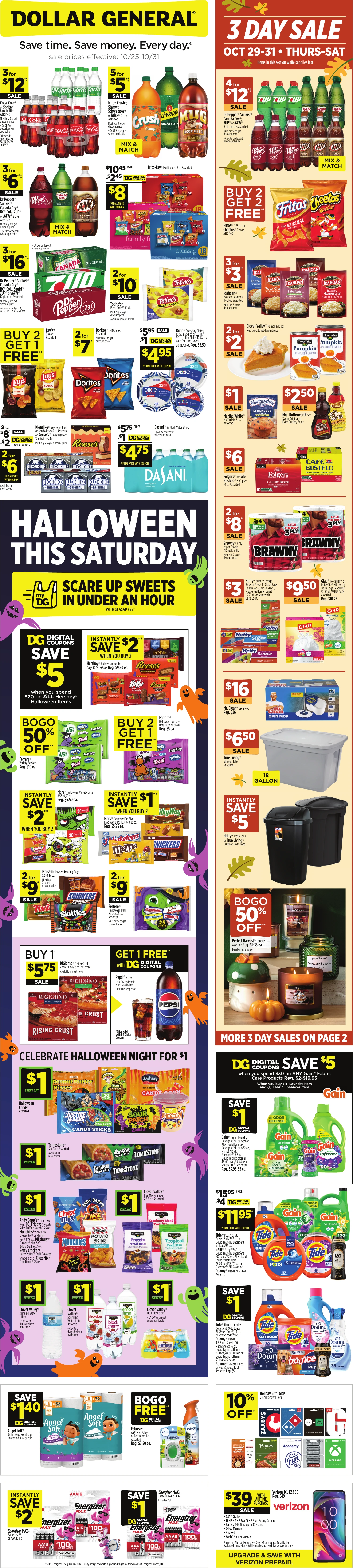 Dollar General Page 1 of 17, weekly ad for Oct 25 - Oct 31, 2026