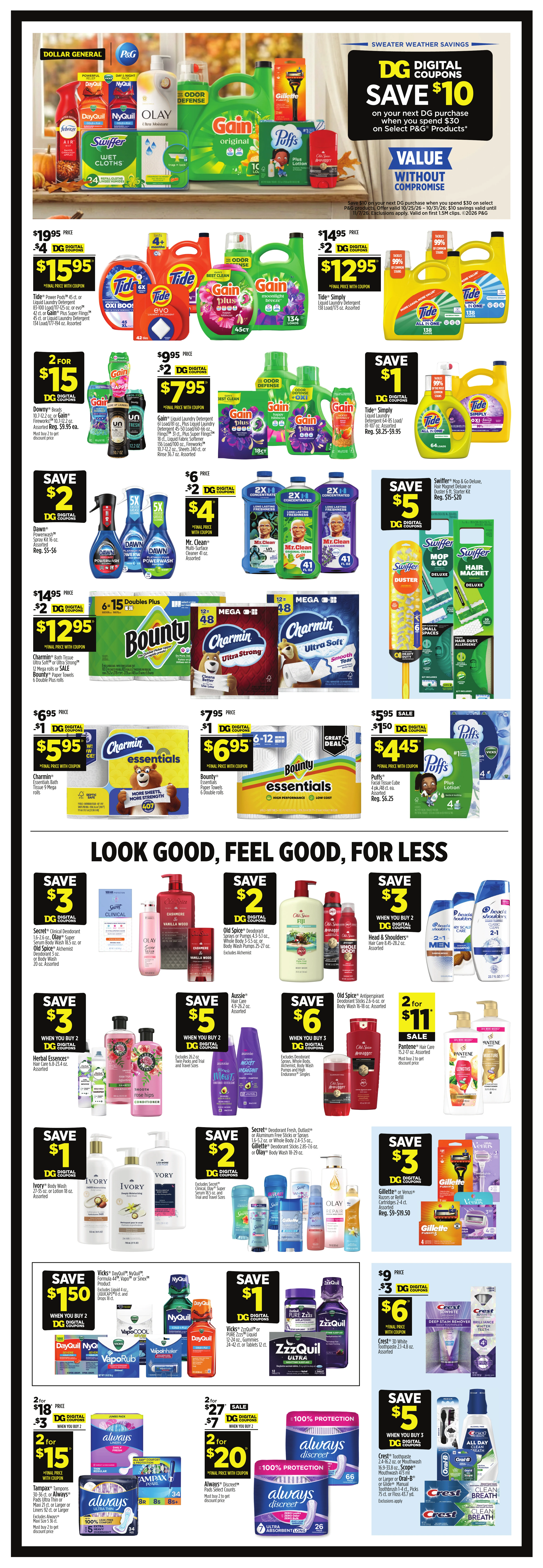 Dollar General Page 12 of 17, weekly ad for Oct 25 - Oct 31, 2026