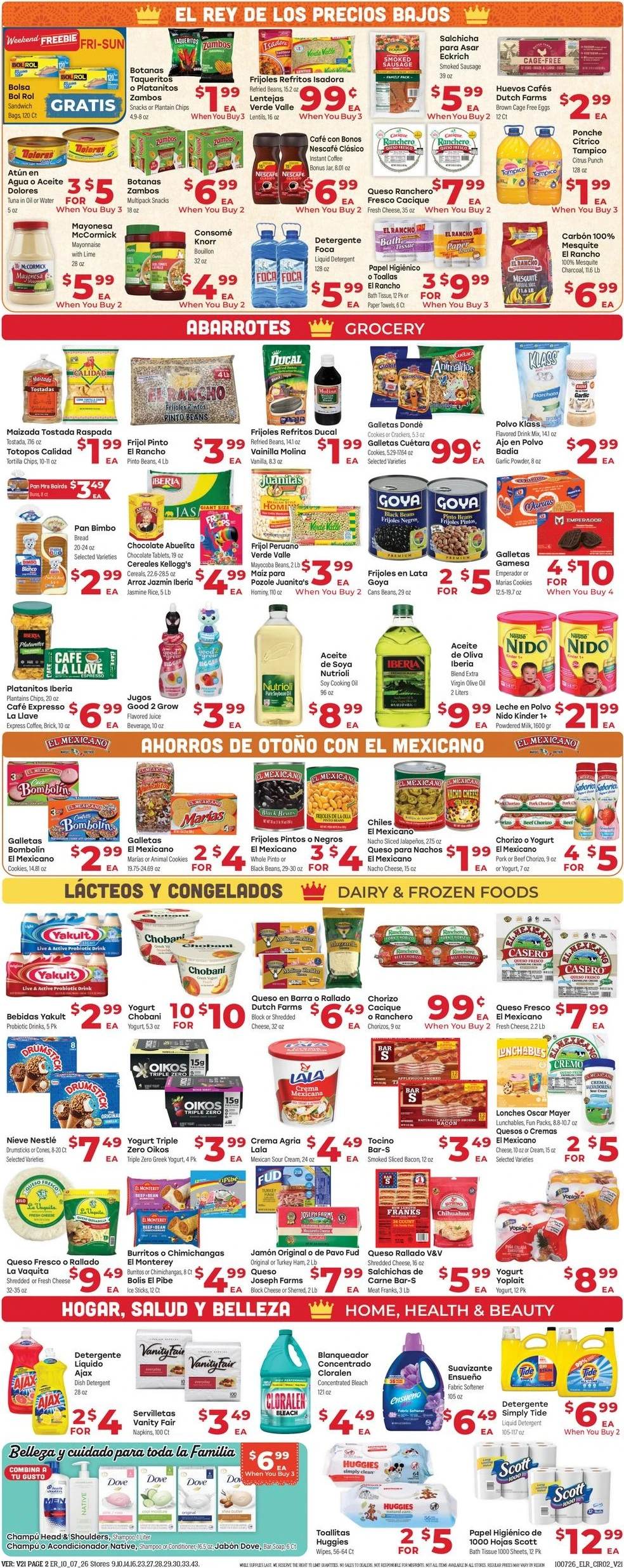 El Rancho Page 2 of 4, weekly ad for Oct 7 - Oct 13, 2026