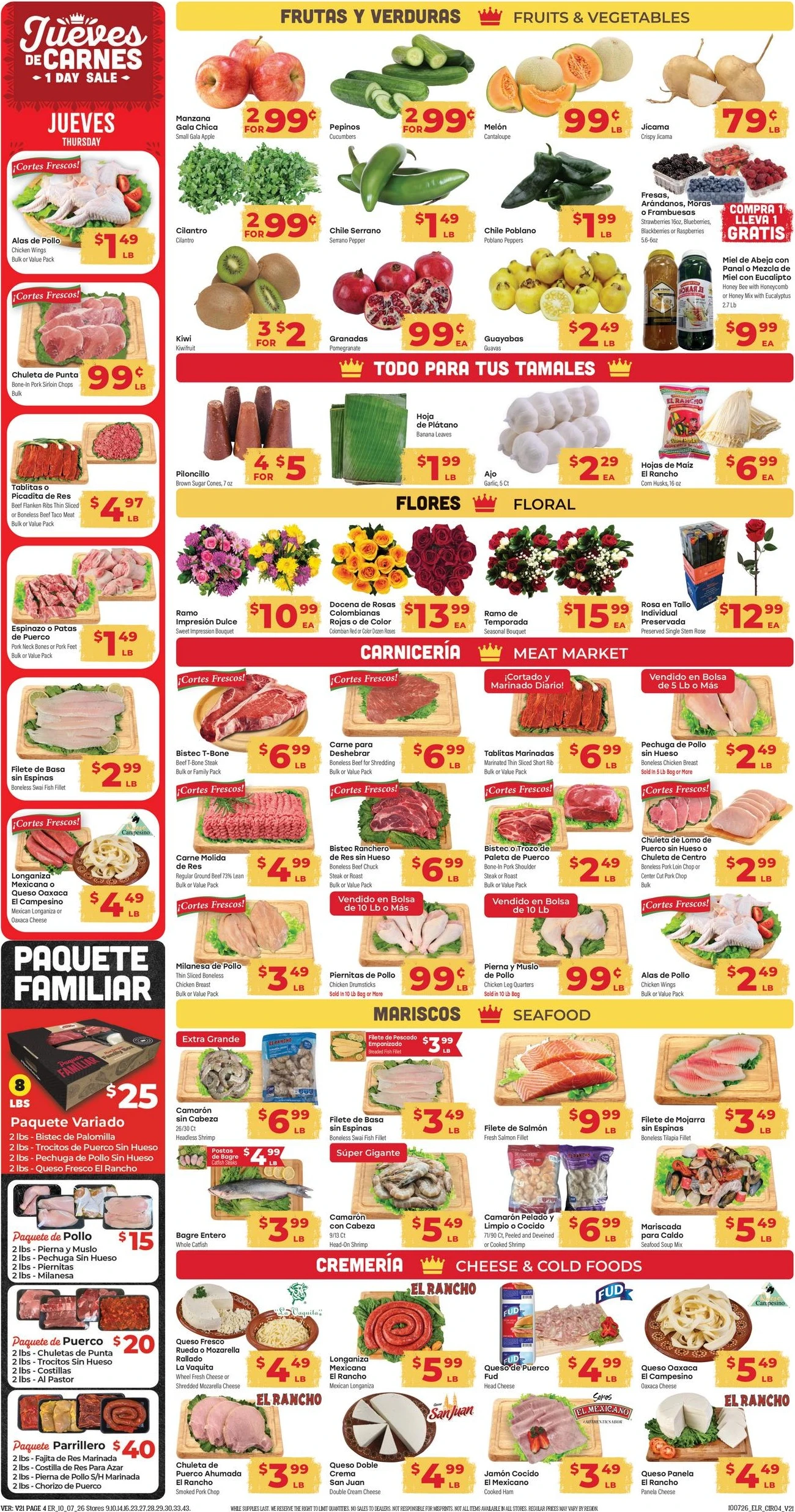 El Rancho Page 4 of 4, weekly ad for Oct 7 - Oct 13, 2026