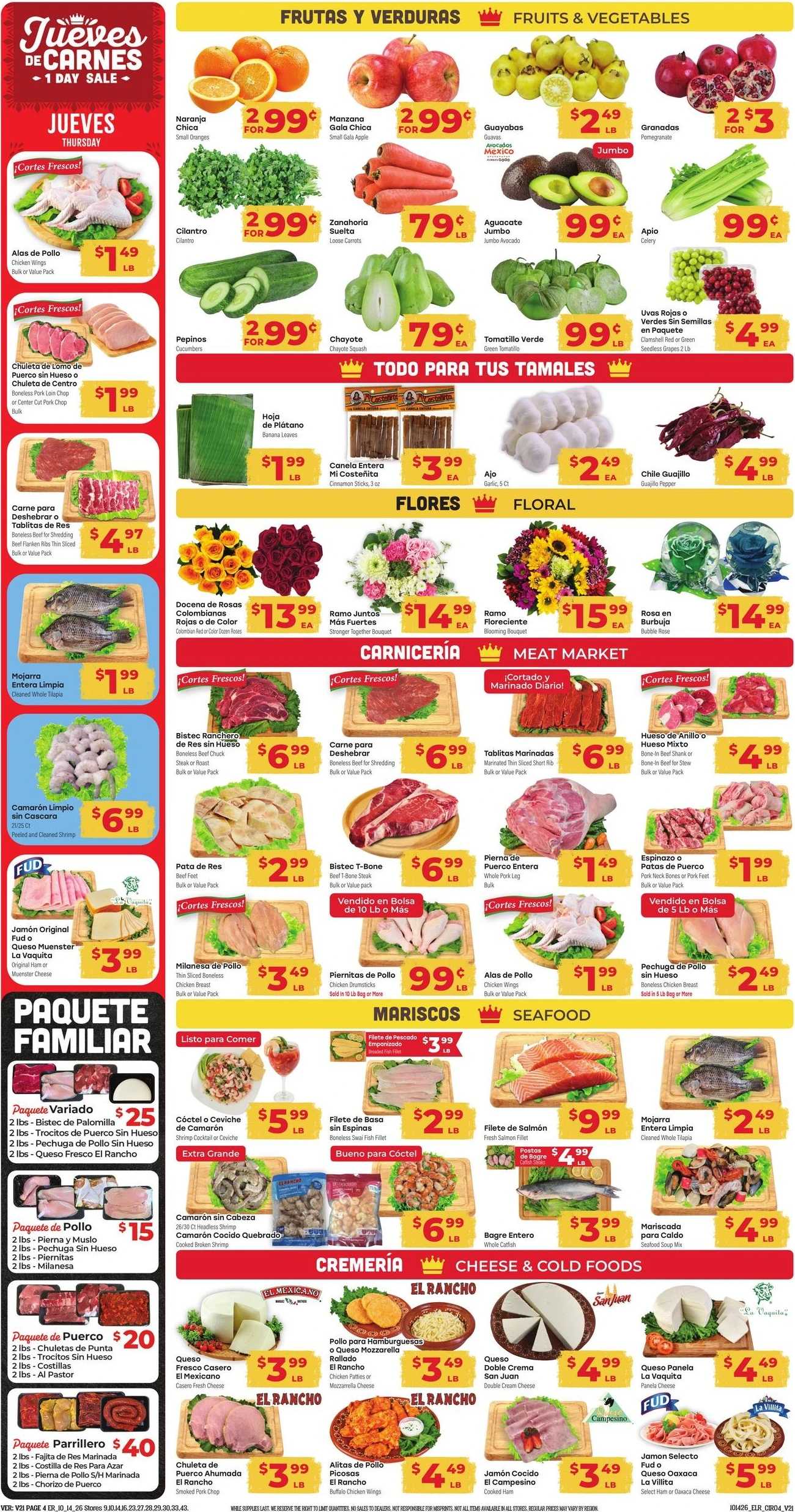 El Rancho Page 4 of 4, weekly ad for Oct 14 - Oct 20, 2026