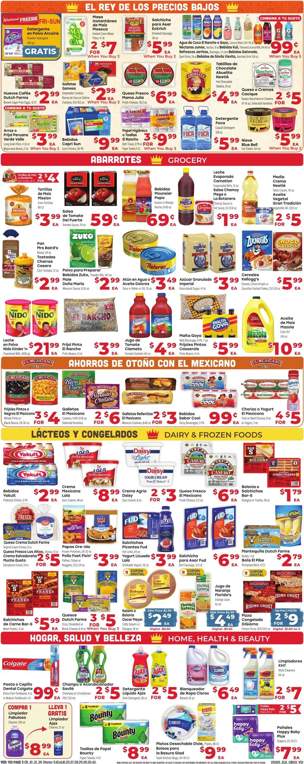 El Rancho Page 2 of 4, weekly ad for Oct 21 - Oct 27, 2026