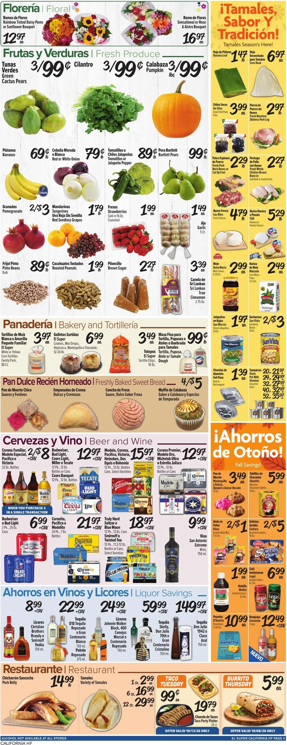 El Super Page 4 of 4, weekly ad for Oct 7 - Oct 13, 2026