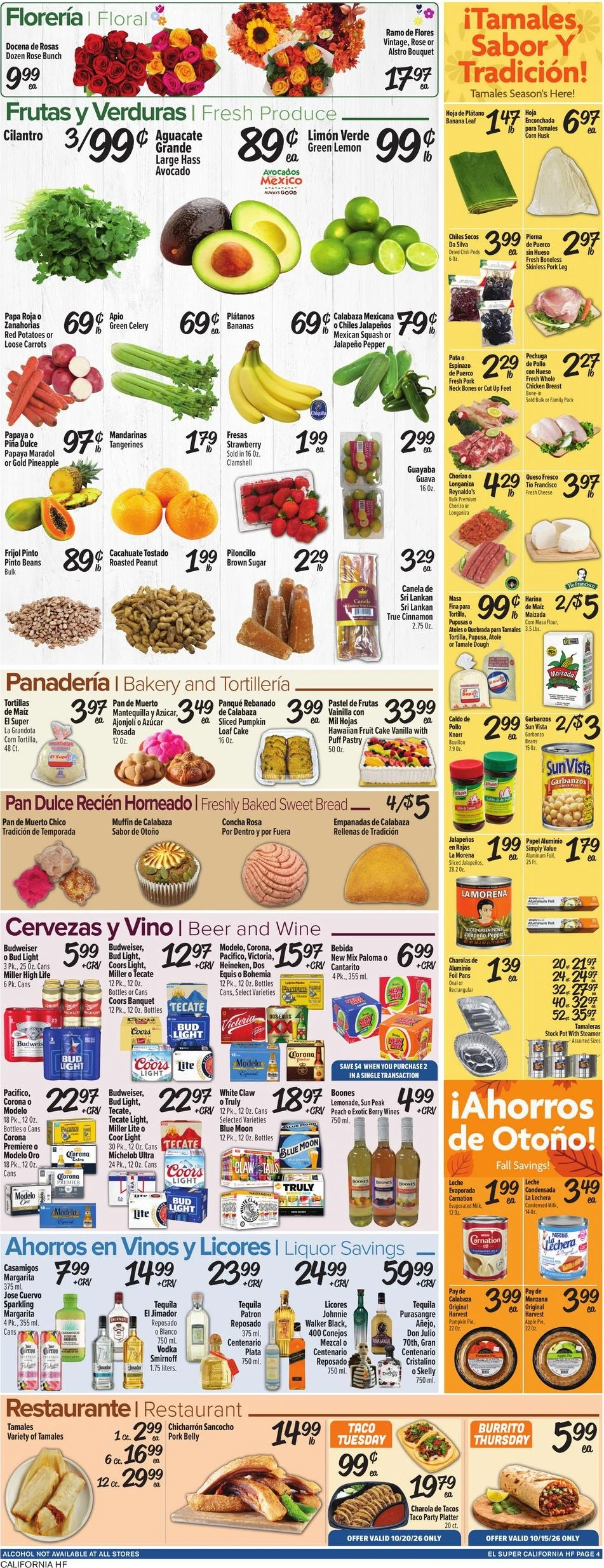 El Super Page 4 of 4, weekly ad for Oct 14 - Oct 20, 2026
