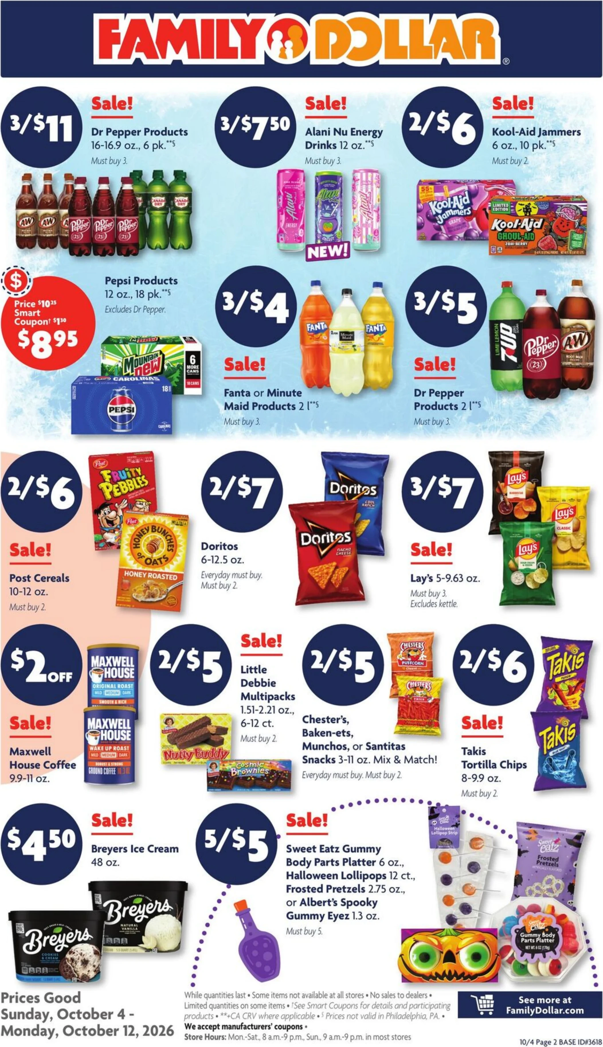 Family Dollar Page 3 of 13, weekly ad for Oct 4 - Oct 12, 2026