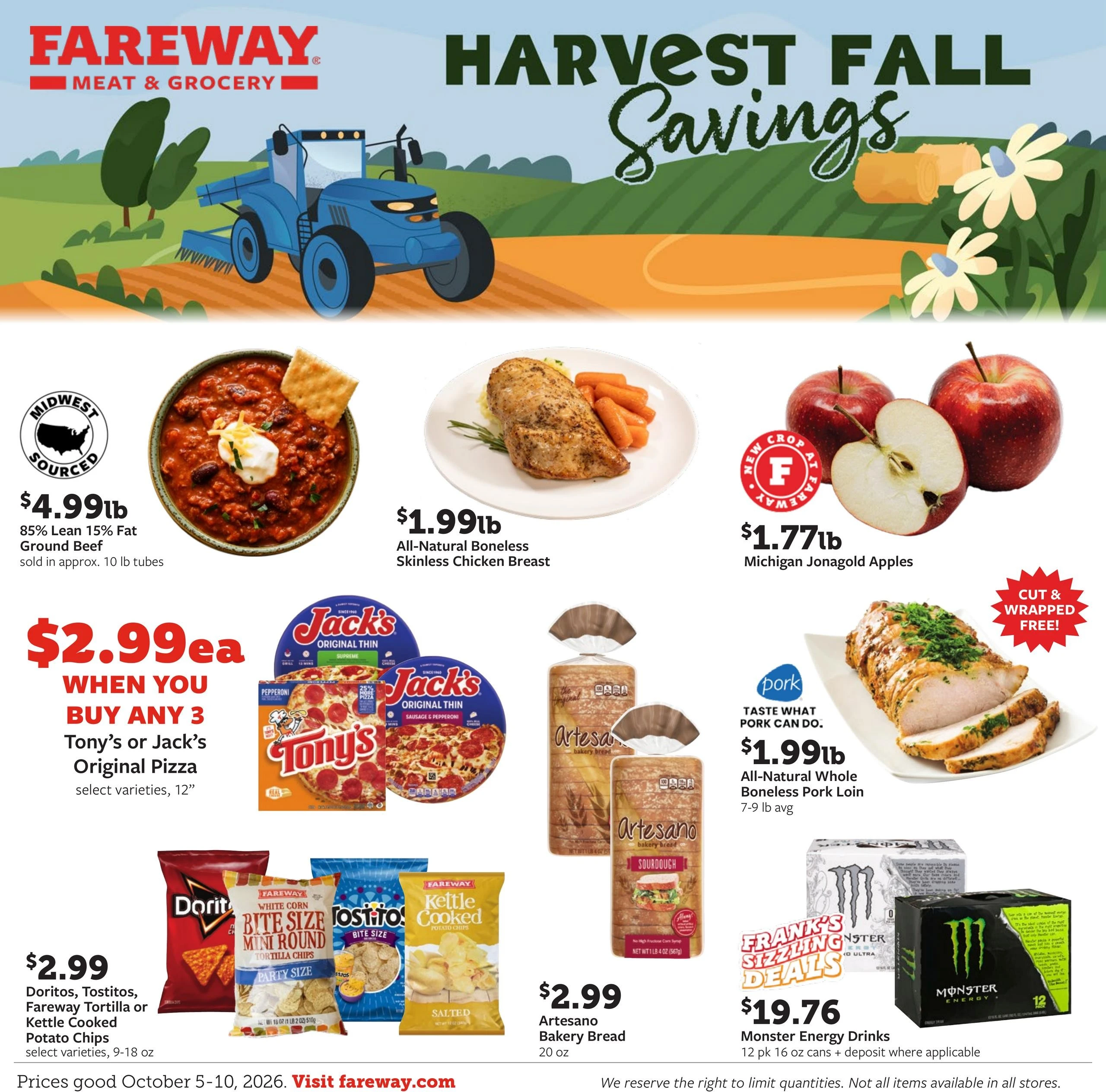 Fareway Page 1 of 22, weekly ad for Oct 5 - Oct 10, 2026