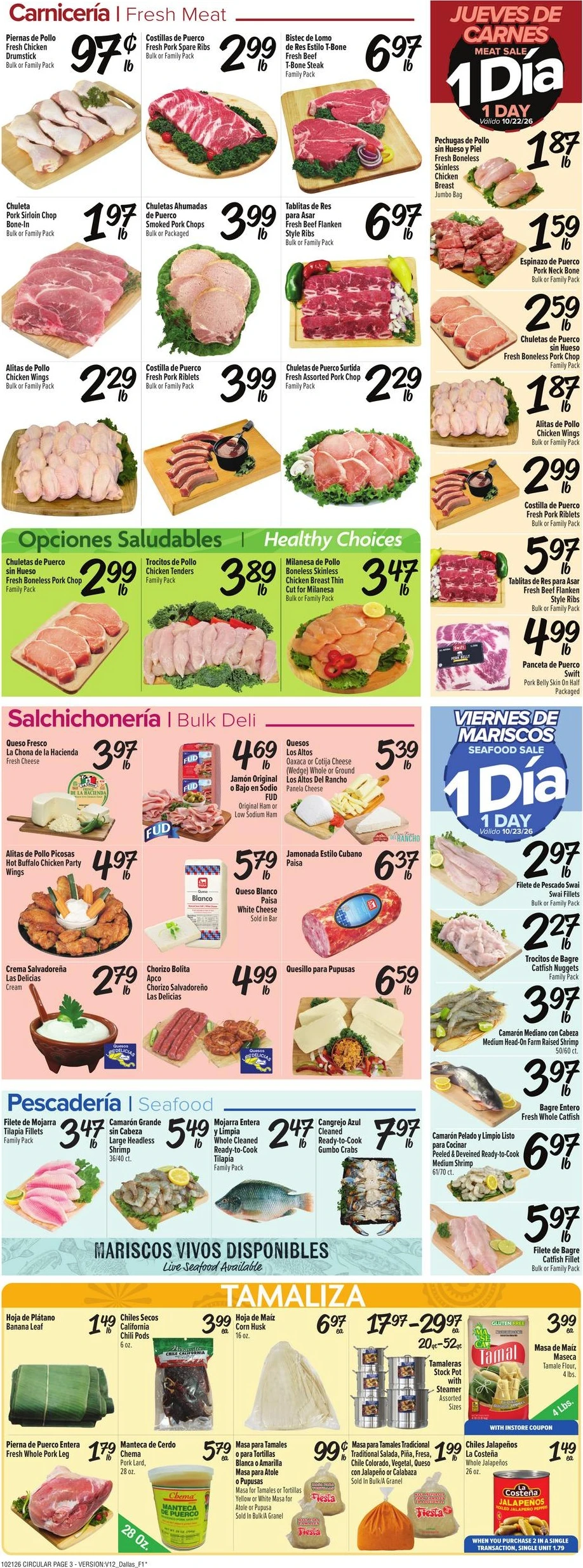 Fiesta Mart Page 3 of 4, weekly ad for Oct 21 - Oct 27, 2026