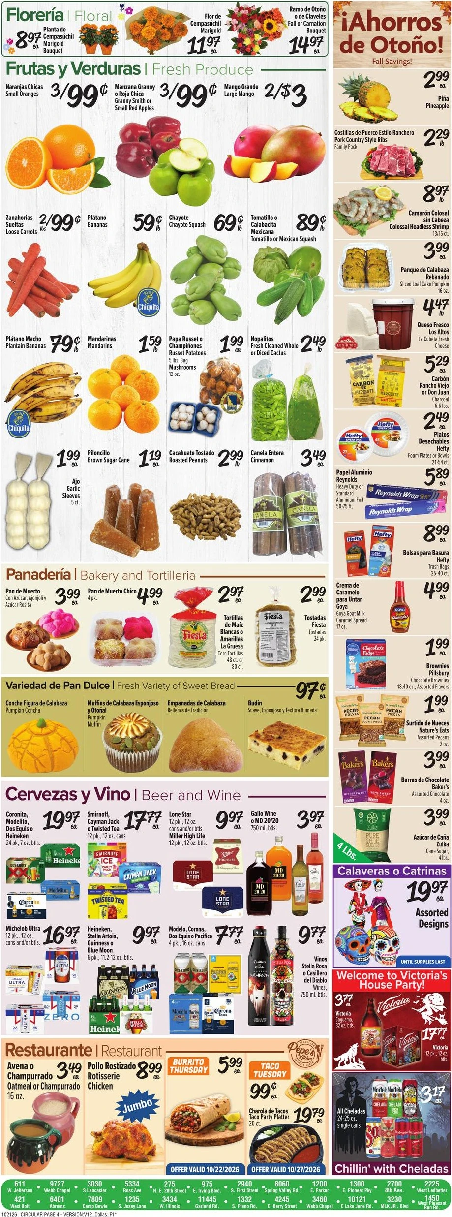 Fiesta Mart Page 4 of 4, weekly ad for Oct 21 - Oct 27, 2026