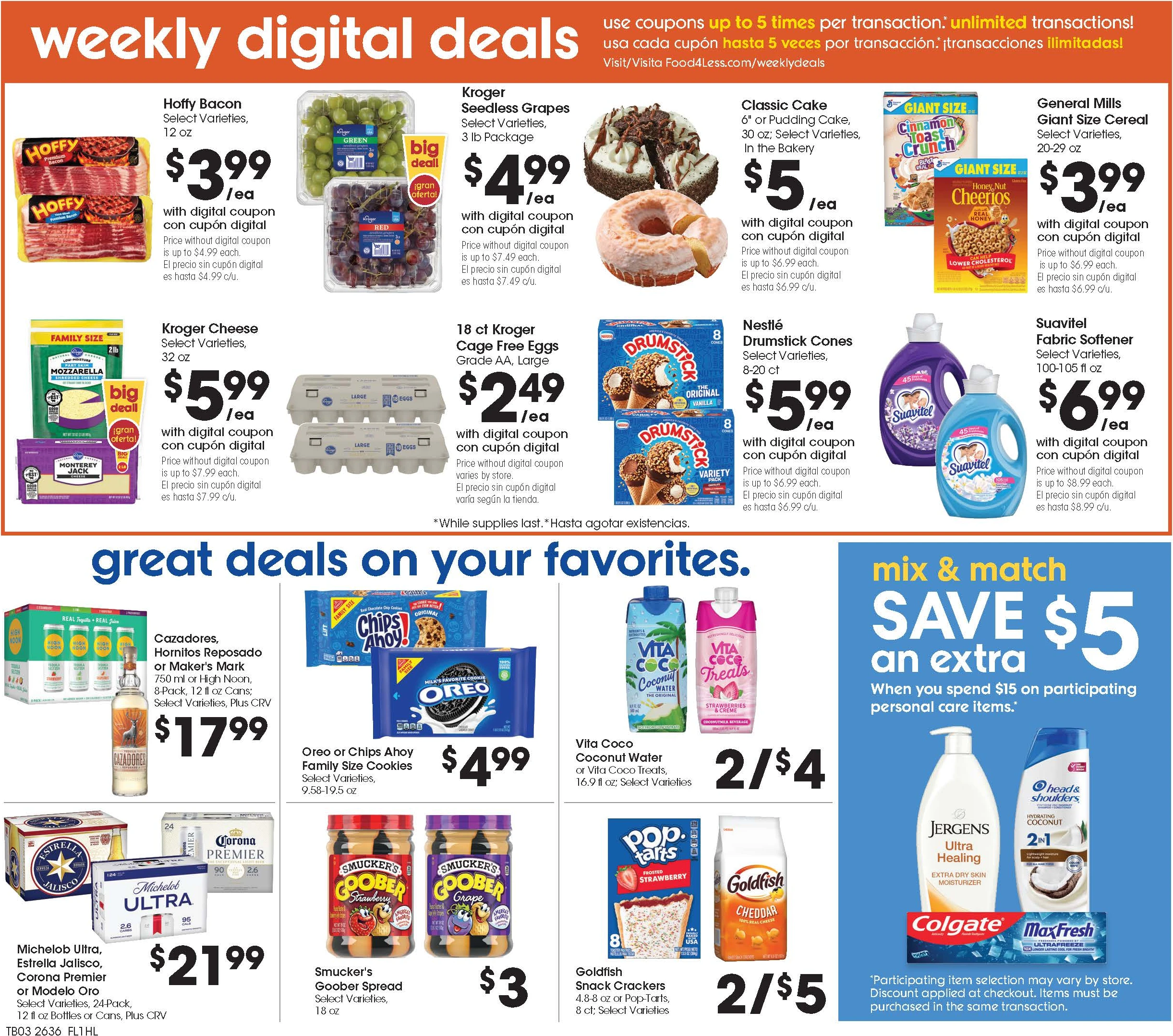 Food 4 Less Page 4 of 9, weekly ad for Oct 7 - Oct 13, 2026
