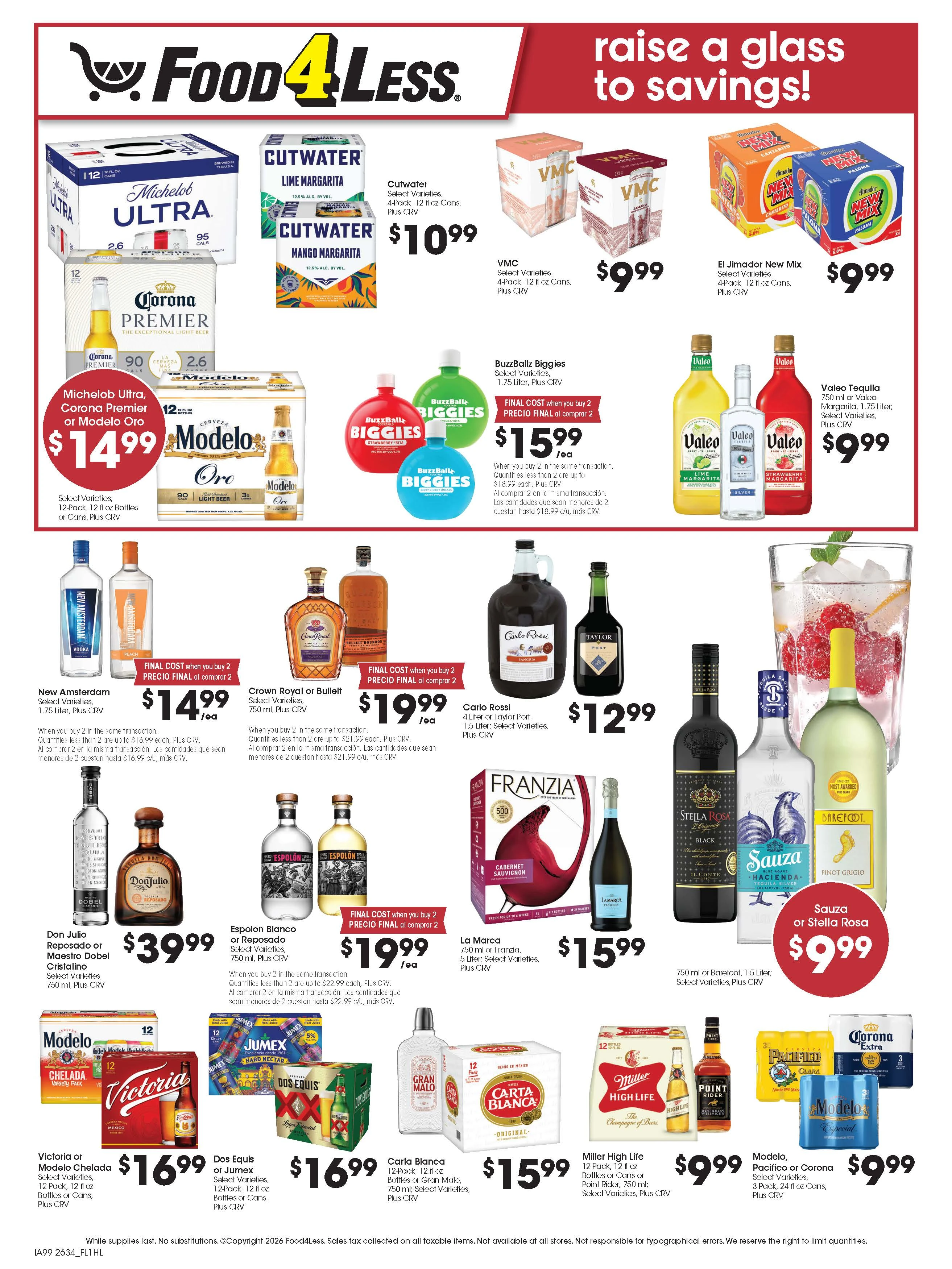 Food 4 Less Page 8 of 8, weekly ad for Sep 23 - Sep 30, 2026