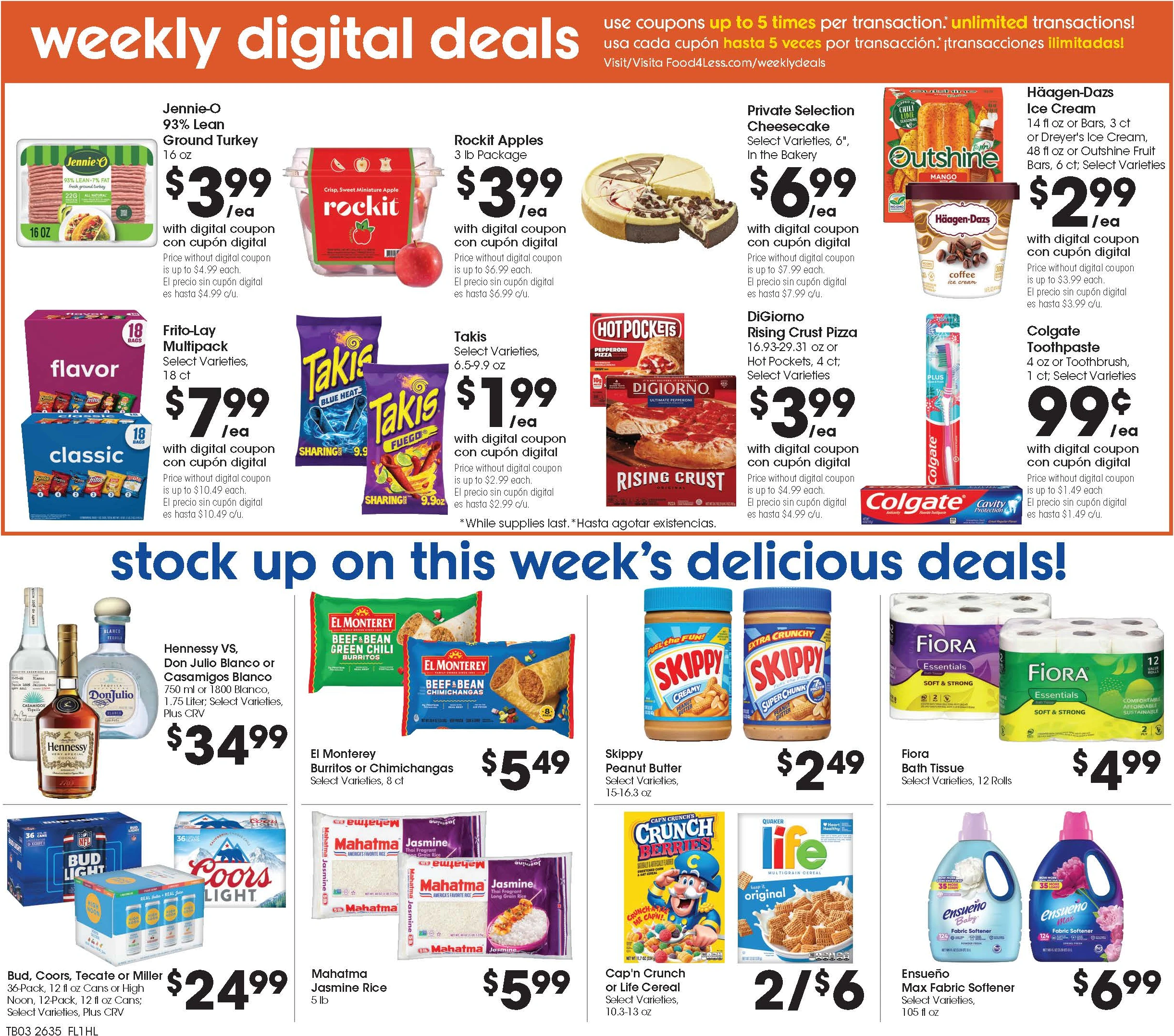 Food 4 Less Page 4 of 10, weekly ad for Sep 30 - Oct 6, 2026