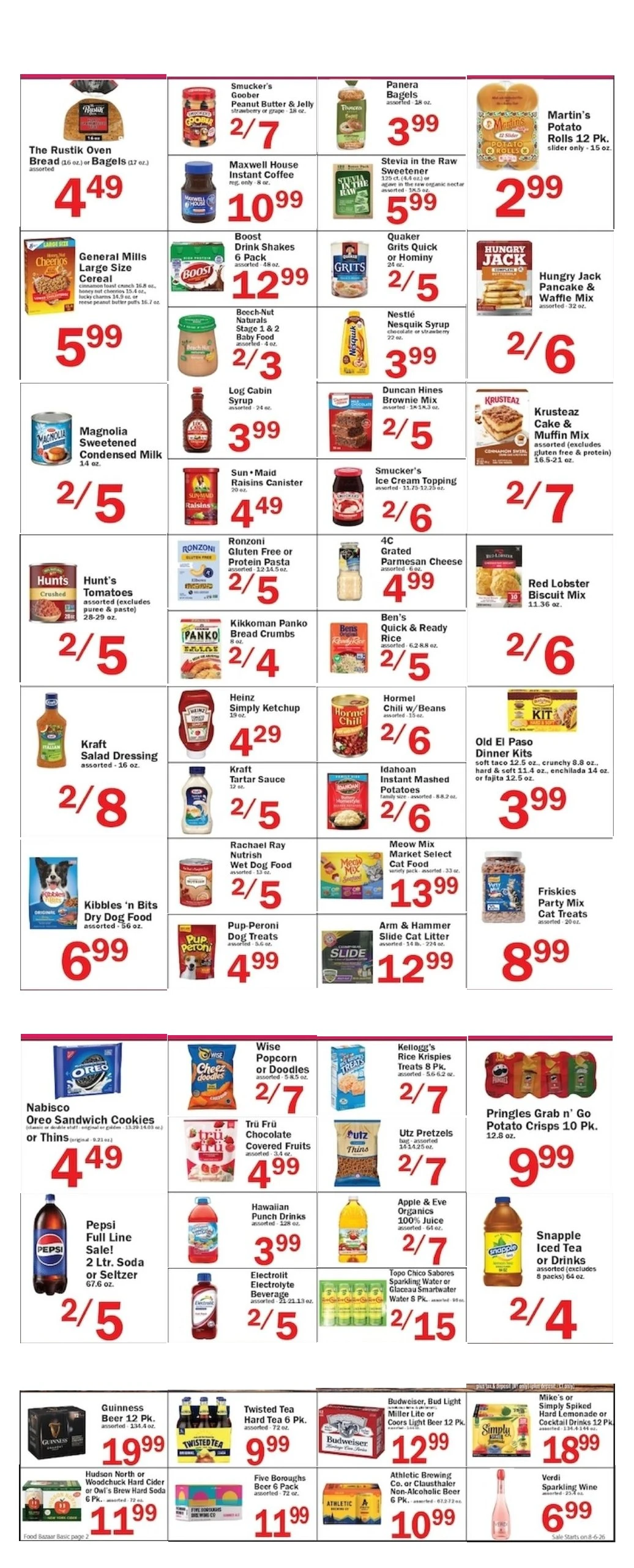 Food Bazaar Page 2 of 6, weekly ad for Aug 6 - Aug 12, 2026