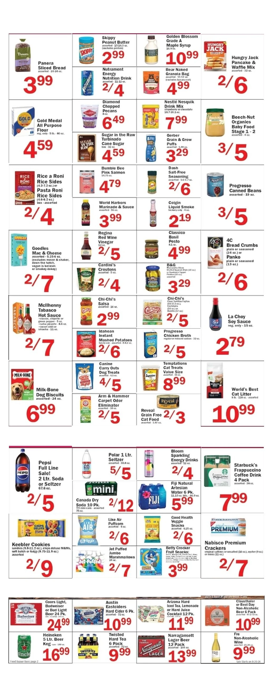 Food Bazaar Page 2 of 6, weekly ad for Aug 20 - Aug 26, 2026