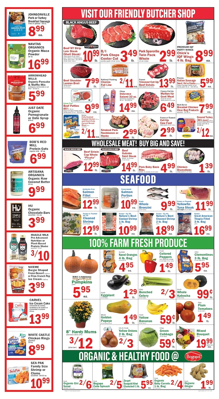 Food Bazaar Page 6 of 6, weekly ad for Oct 1 - Oct 7, 2026
