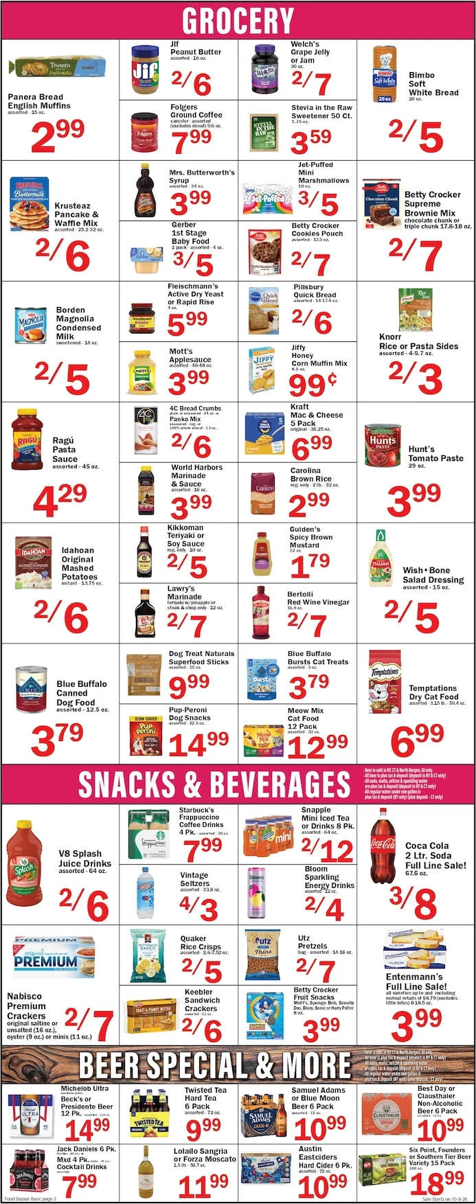 Food Bazaar Page 2 of 6, weekly ad for Oct 8 - Oct 14, 2026