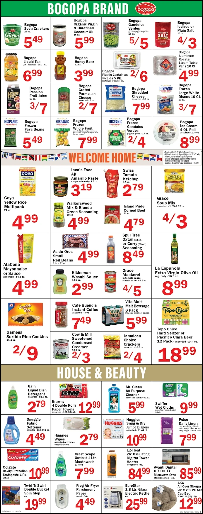Food Bazaar Page 3 of 6, weekly ad for Oct 8 - Oct 14, 2026