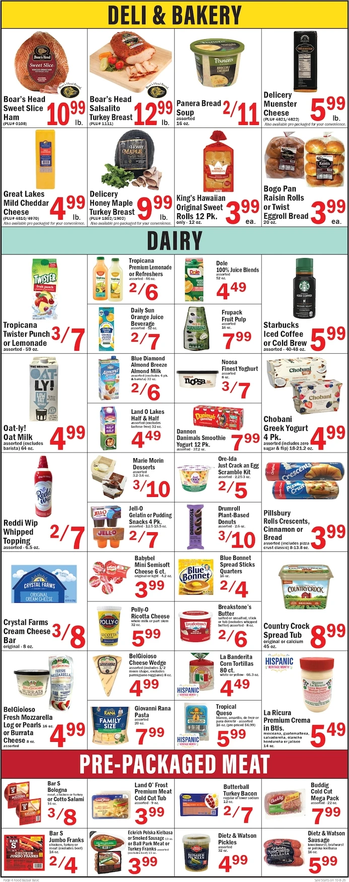 Food Bazaar Page 4 of 6, weekly ad for Oct 8 - Oct 14, 2026