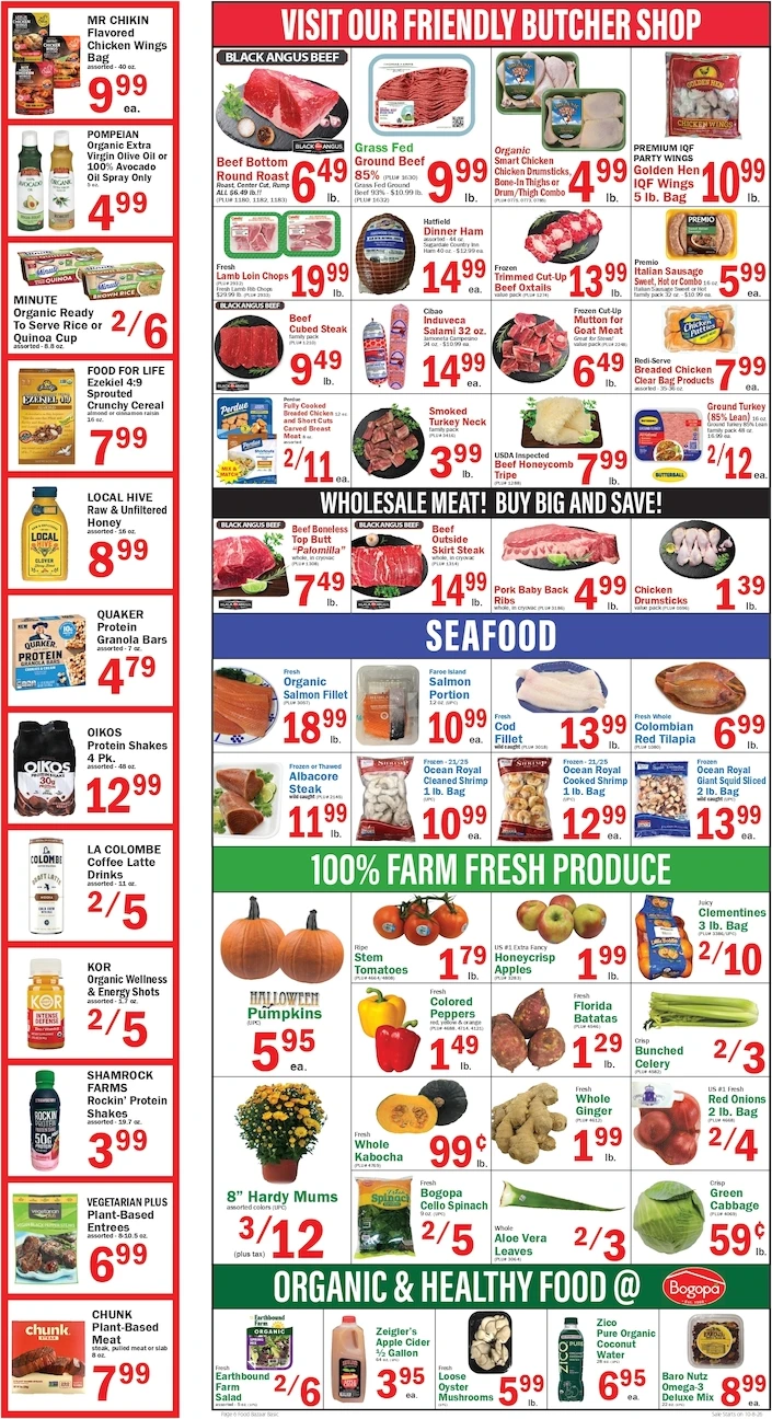 Food Bazaar Page 6 of 6, weekly ad for Oct 8 - Oct 14, 2026