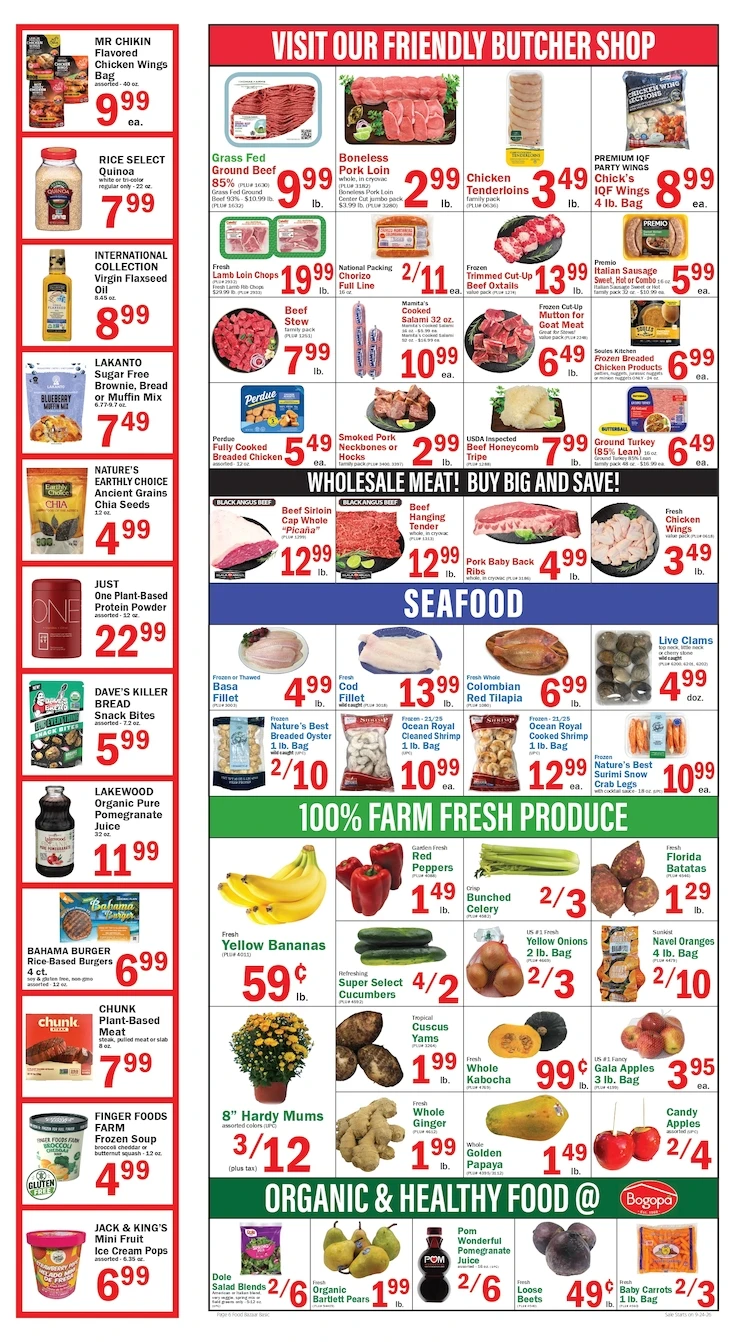 Food Bazaar Page 6 of 6, weekly ad for Sep 24 - Sep 30, 2026