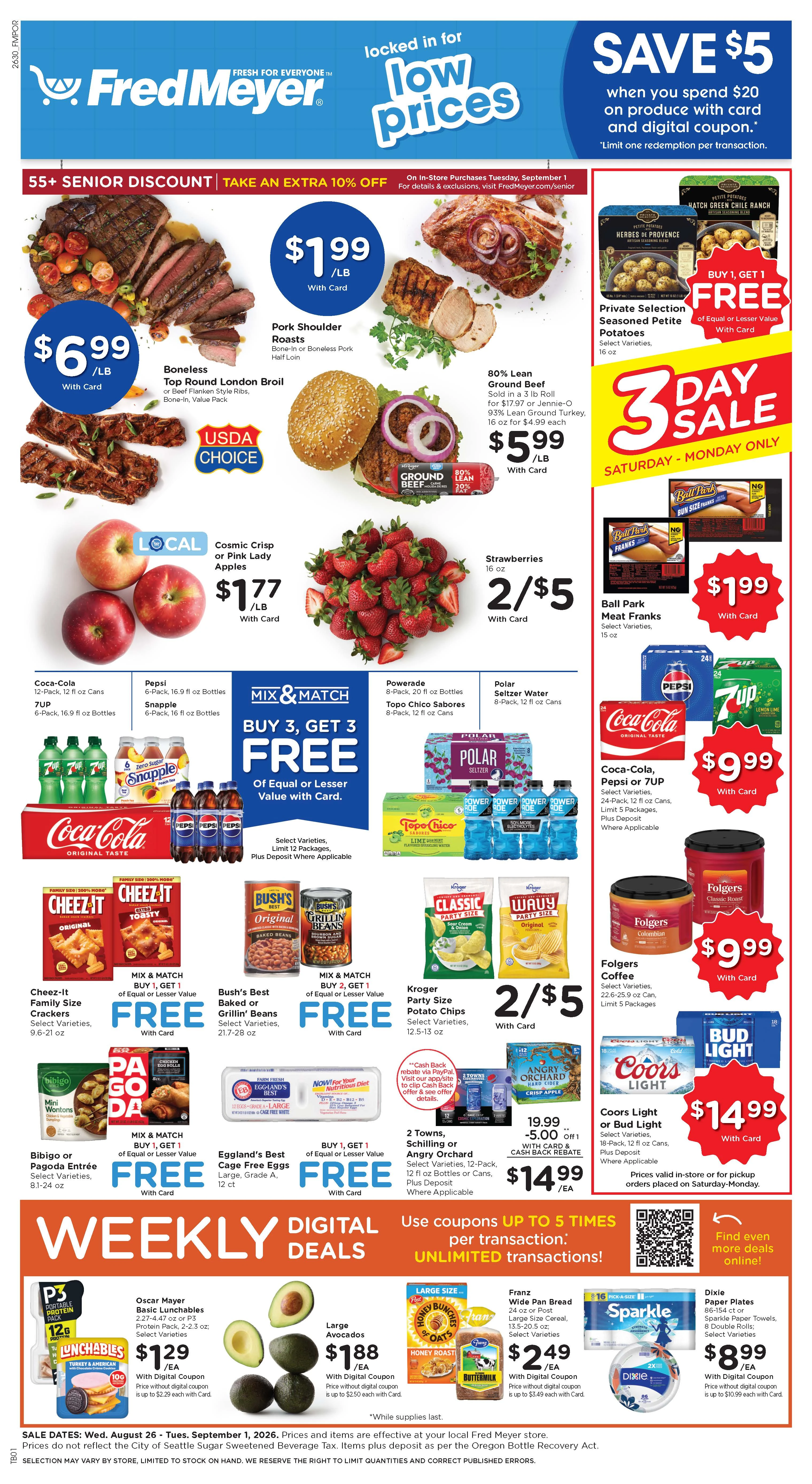 Fred Meyer weekly ad flyer, Aug26 – Sep02, 2026